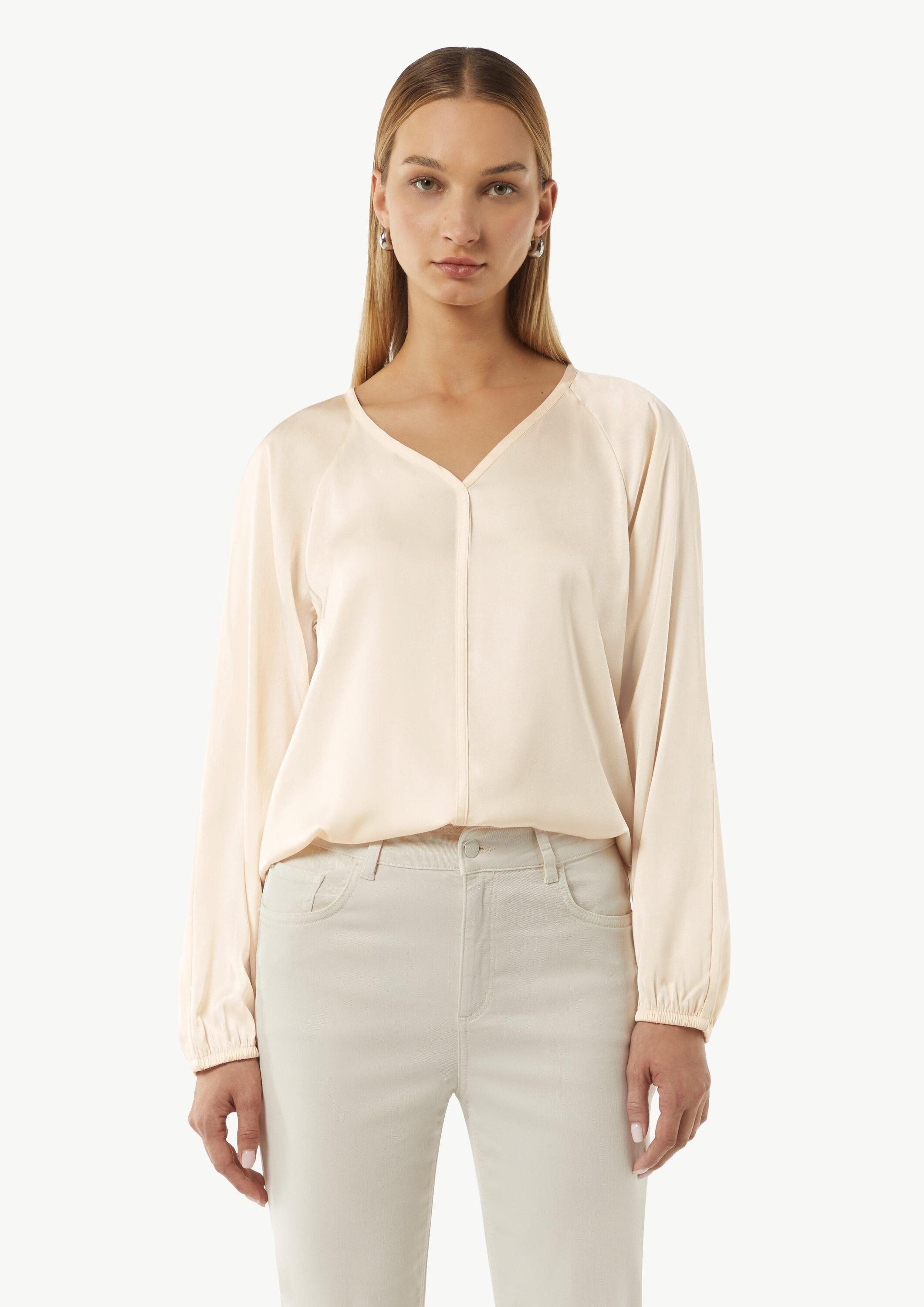 comma Langarmbluse Bluse Blusenshirt mit Raglanärmeln günstig online kaufen