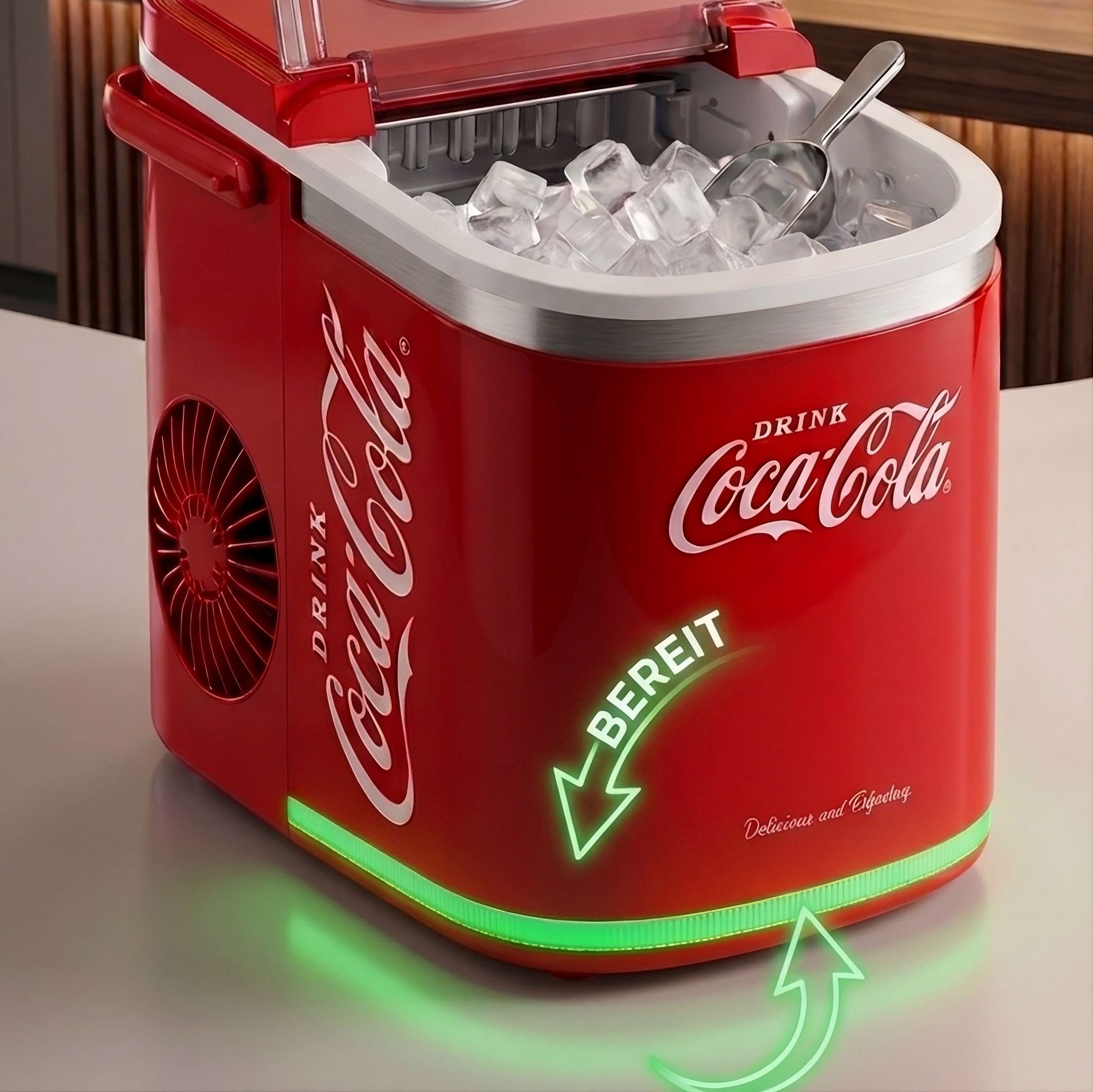 SALCO Elektrischer Eiswürfelbereiter IM-1215, COCA-COLA ® ICE CUBE MAKER