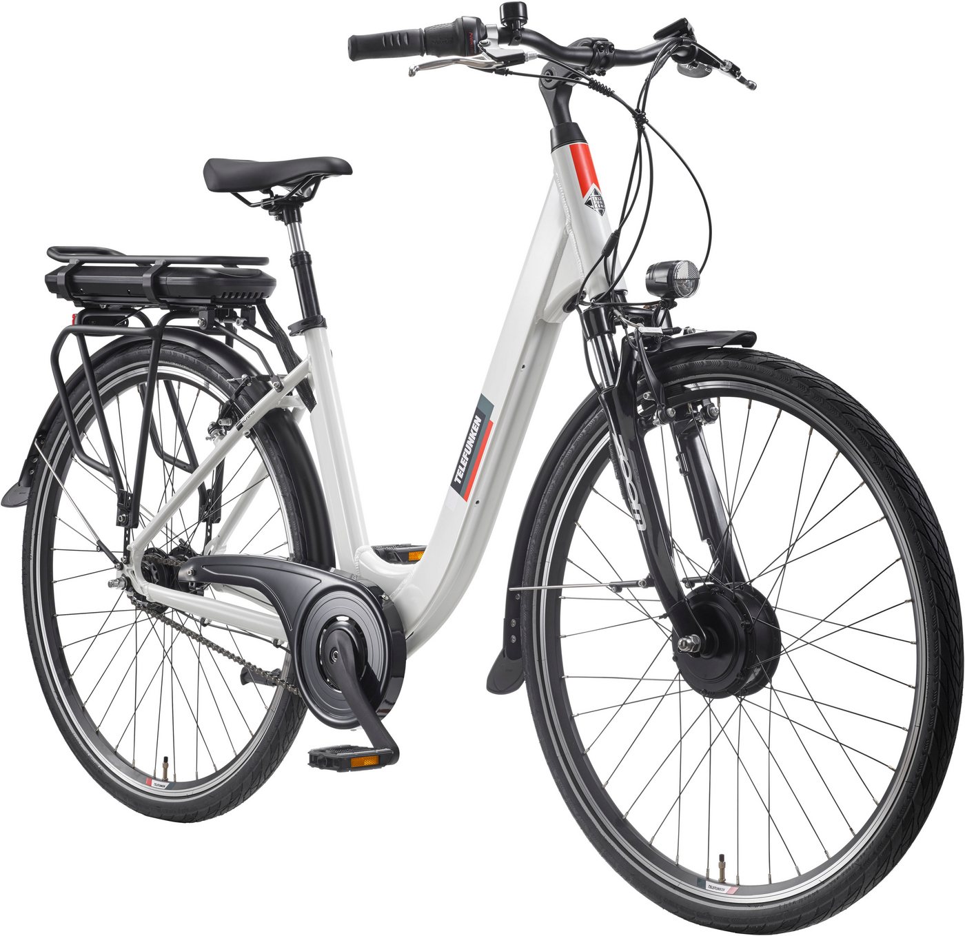 Thumbnail - Telefunken E-Bike Cityrad Multitalent RC845, 7 Gang Shimano, Nabenschaltung, Frontmotor, 468 Wh, (28 Zoll, Straßenzulass...