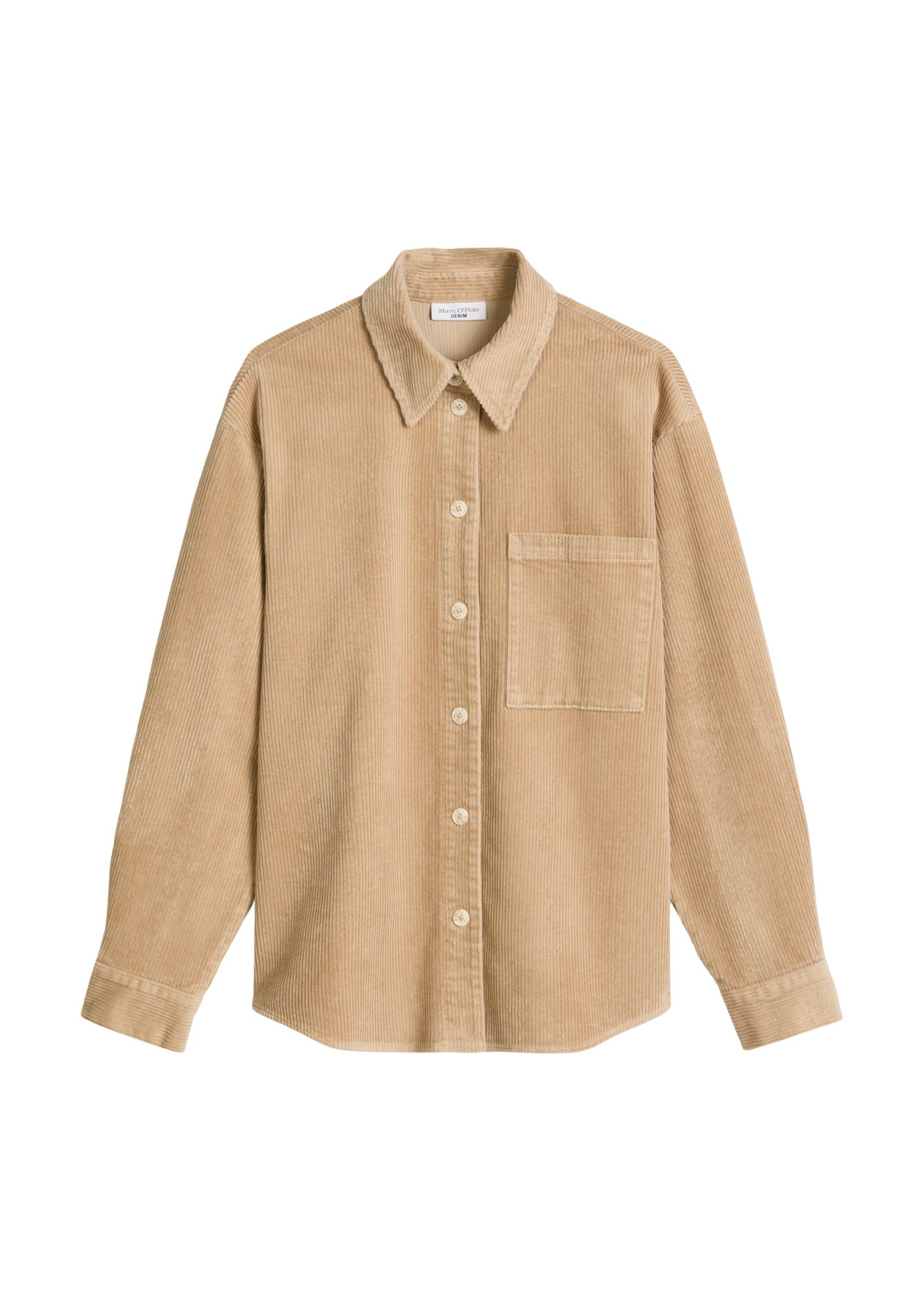 Marc O'Polo DENIM Langarmbluse relaxed aus Baumwoll-Stretch, aus Cord – Bild 5 von 5