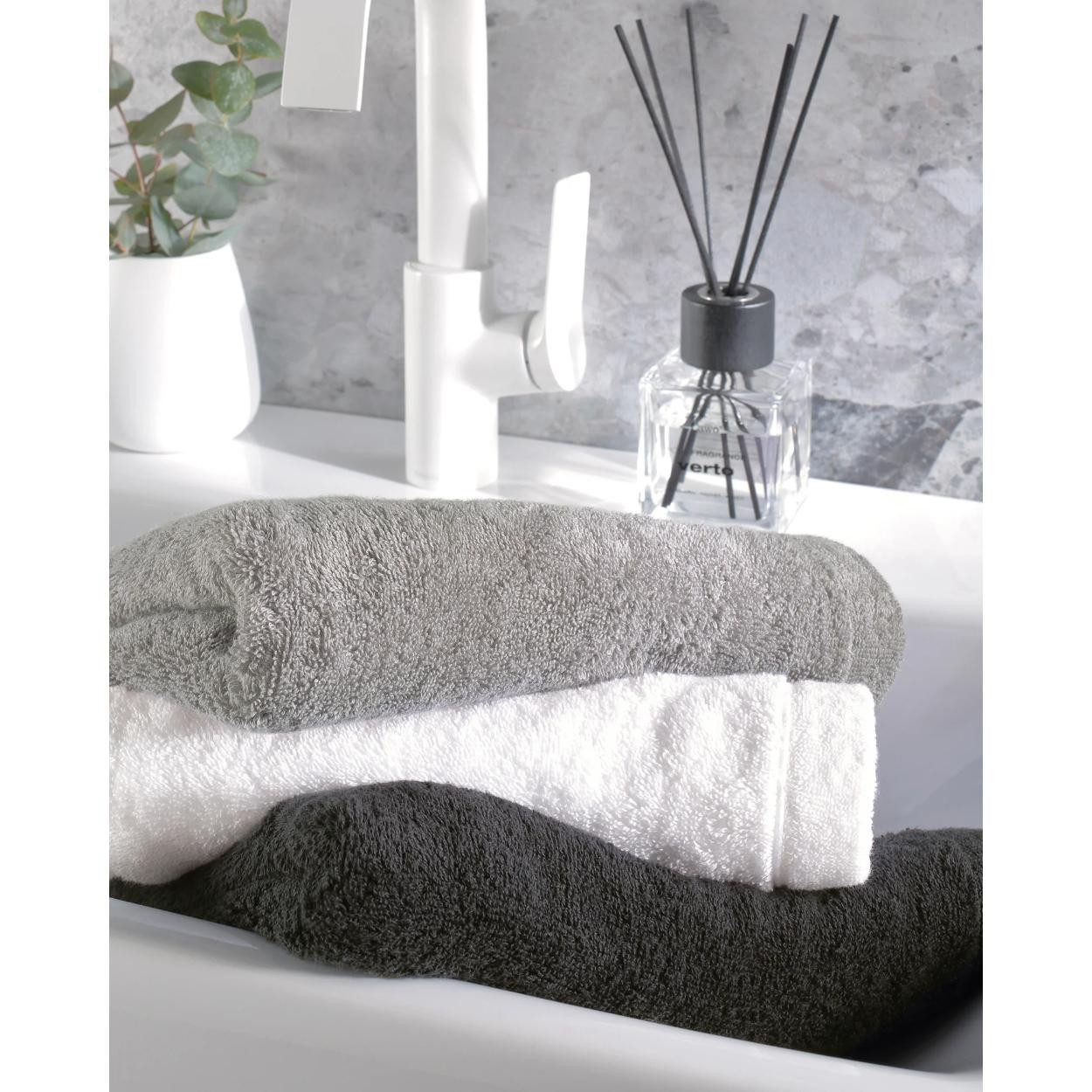 Cawö Badetücher Gästehandtuch Lifestyle Uni Metall Grau (30x50 cm)