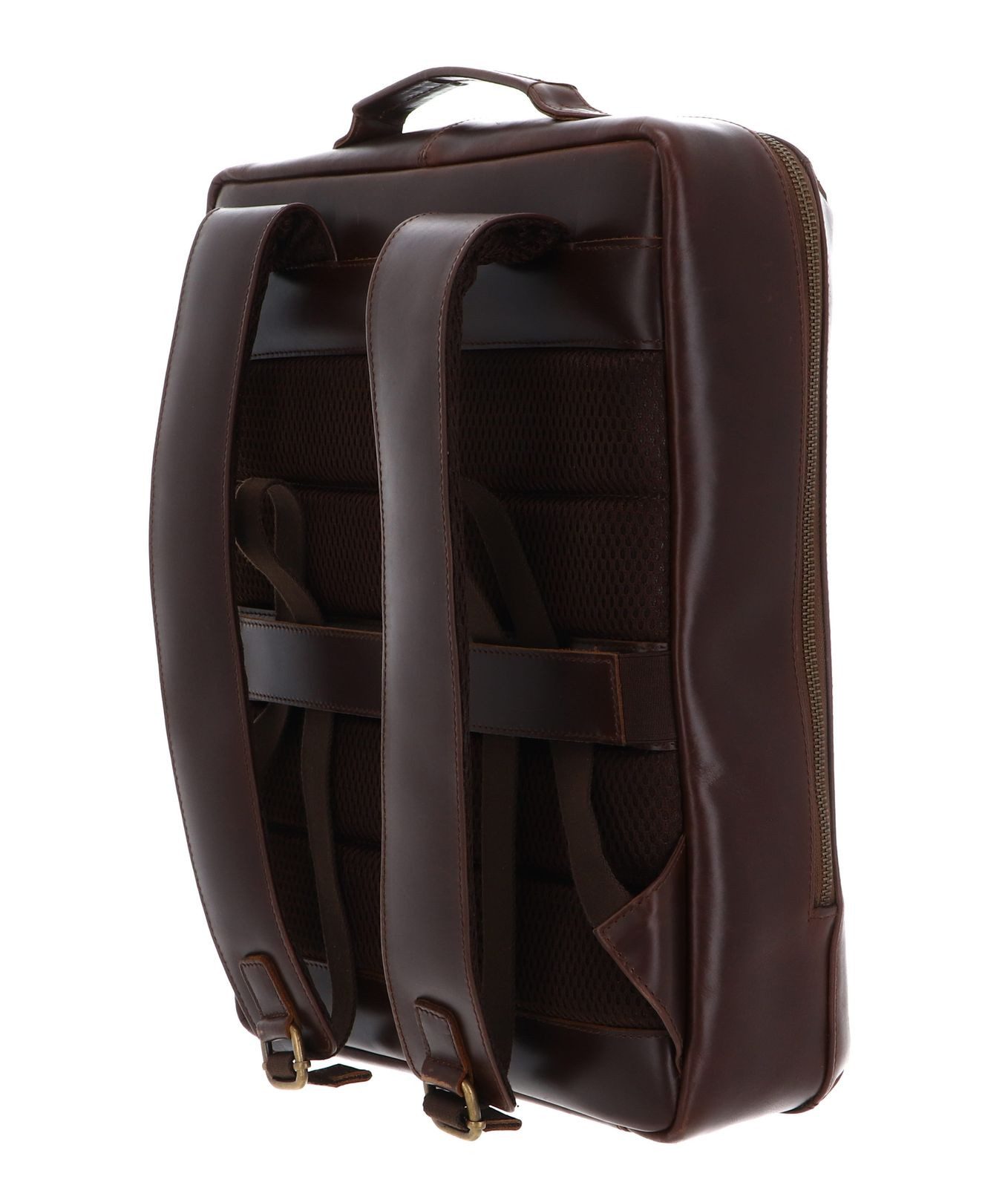 Buckle & Seam Rucksack Backpack, aus echtem Rindsleder