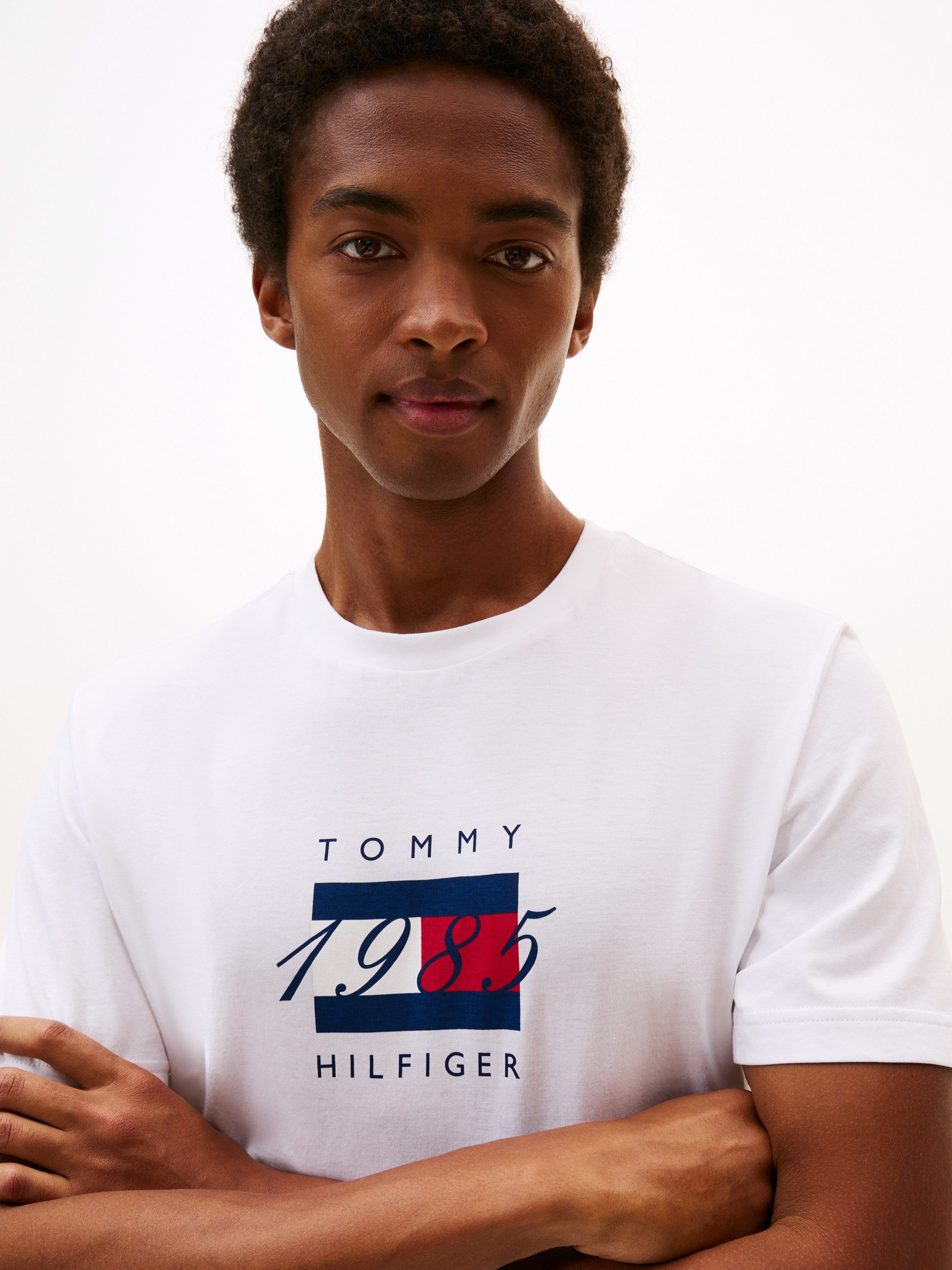 Tommy Hilfiger T-Shirt LINEAR FLAG GRAPHIC günstig online kaufen