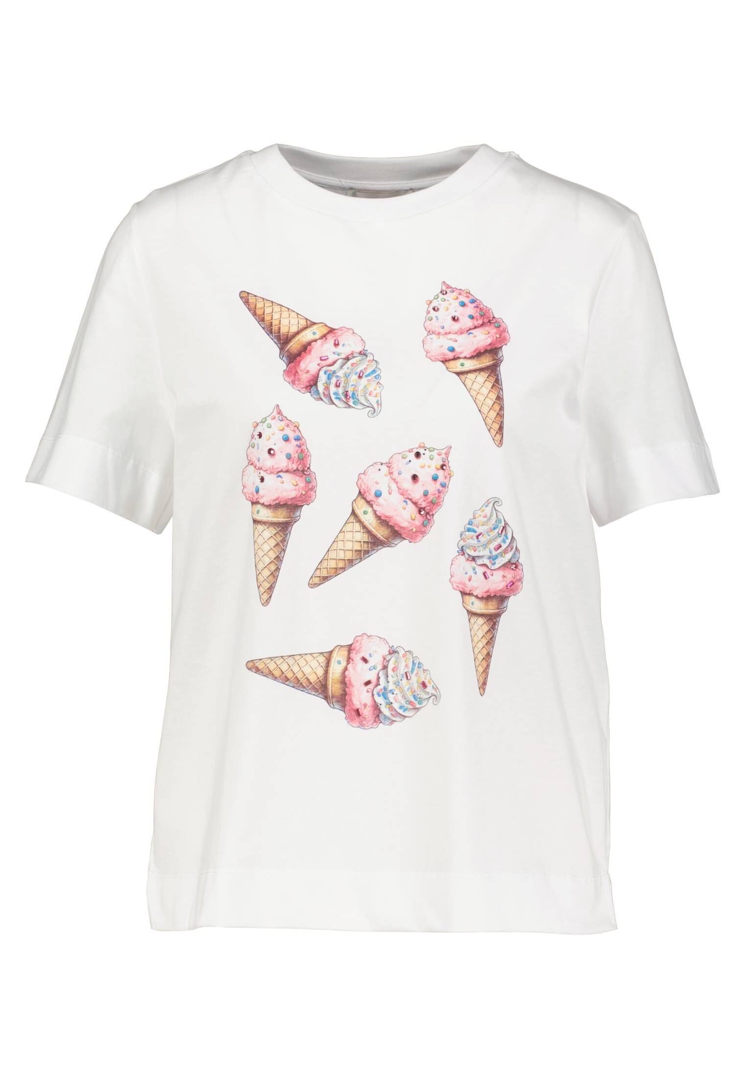 RICHROYAL T-Shirt Damen T-Shirt mit strassverziertem günstig online kaufen