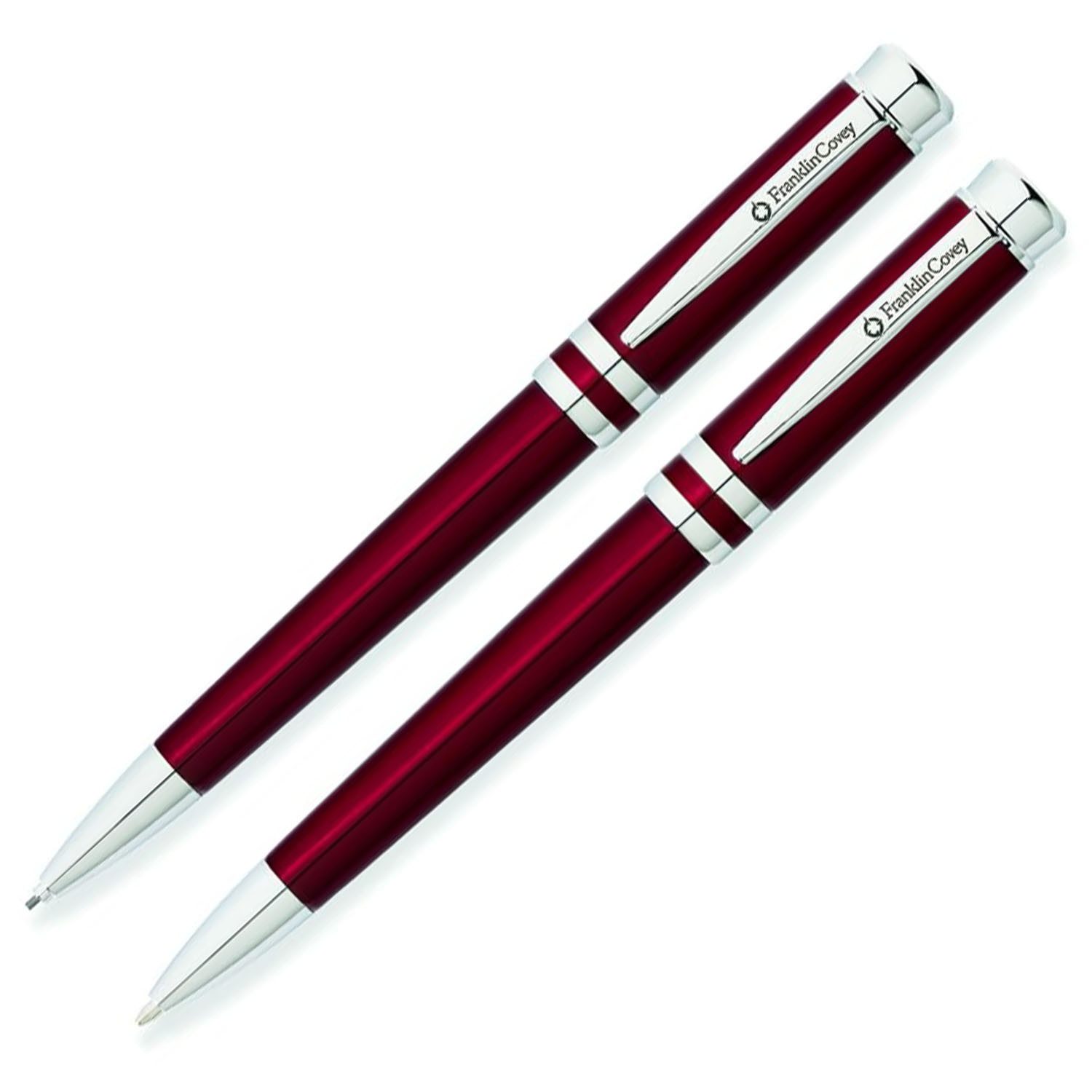 CROSS-USA Kugelschreiber CROSS Freemont Schreibgeräteset Rot-Lack, Kugelschreiber und Bleistift