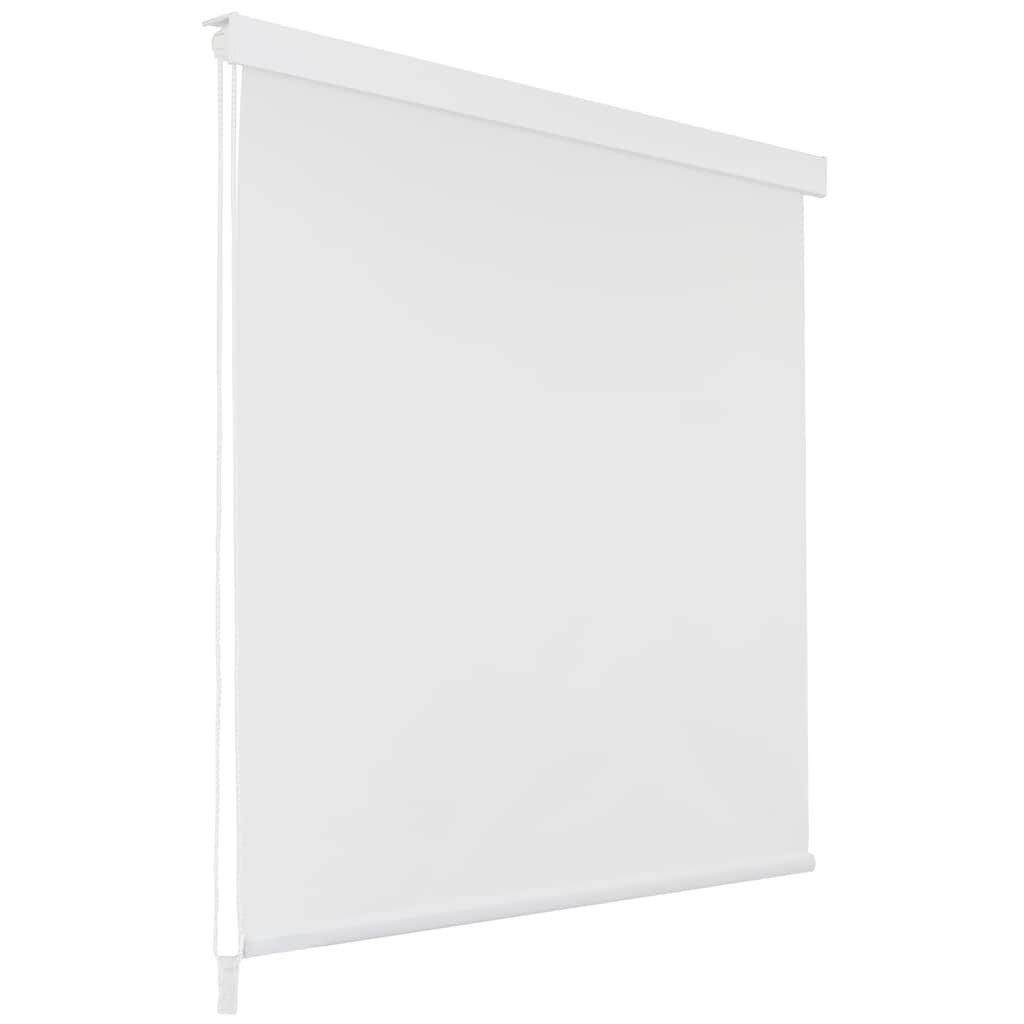 vidaXL Duschvorhang Duschrollo 100x240 cm Weiß günstig online kaufen