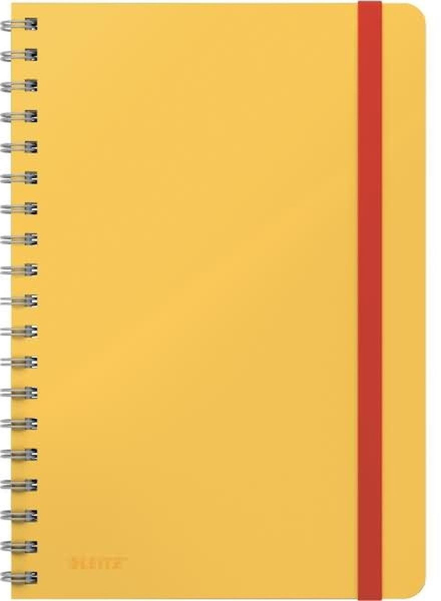 LEITZ Notenblock Collegeblock Cosy B5 PP liniert 80 Blatt gelb