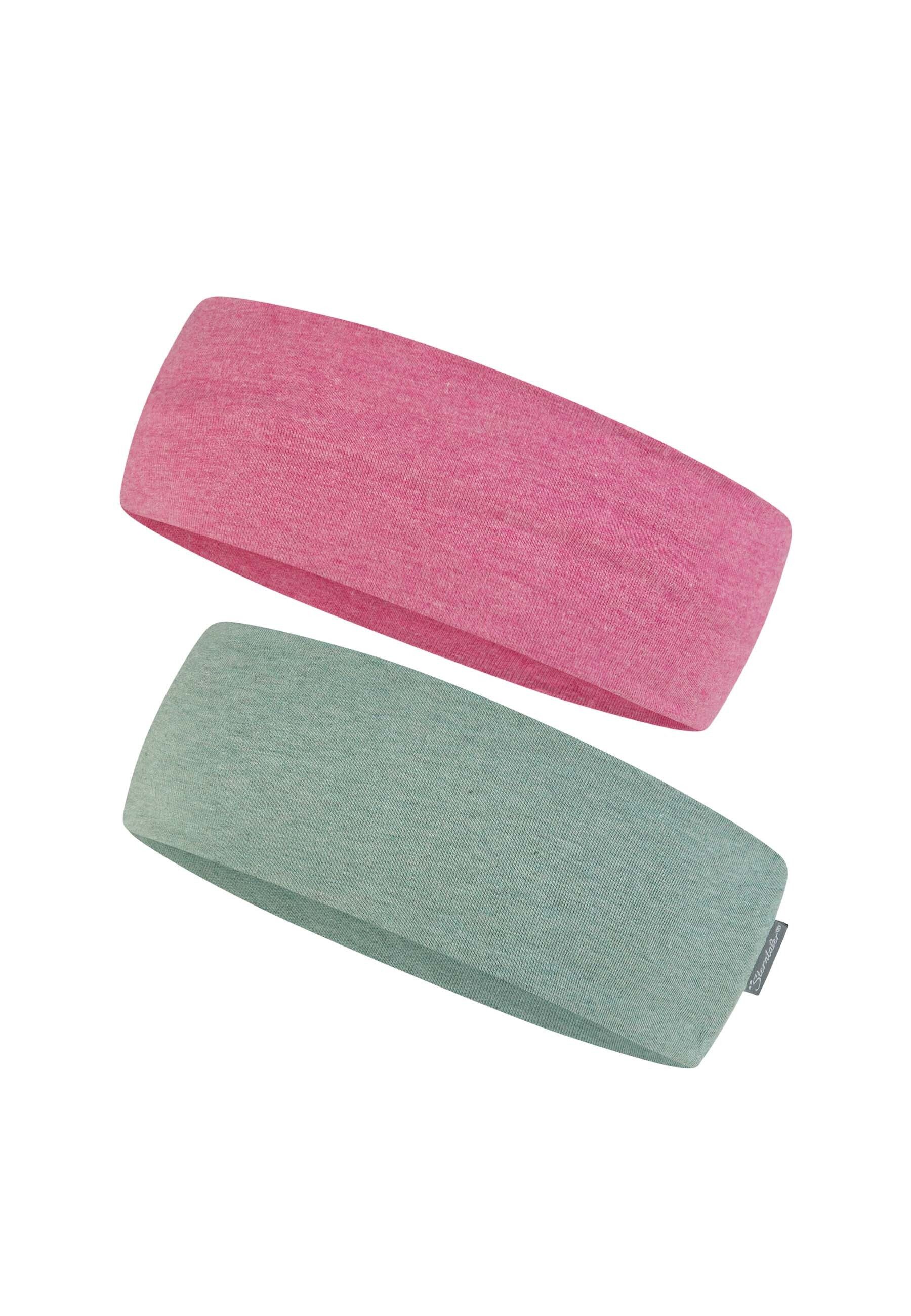 Sterntaler® Beanie OCS Stirnband Doppelpack (1-St) Stirnband aus weichem Melange-Singlejersey im Doppelpack