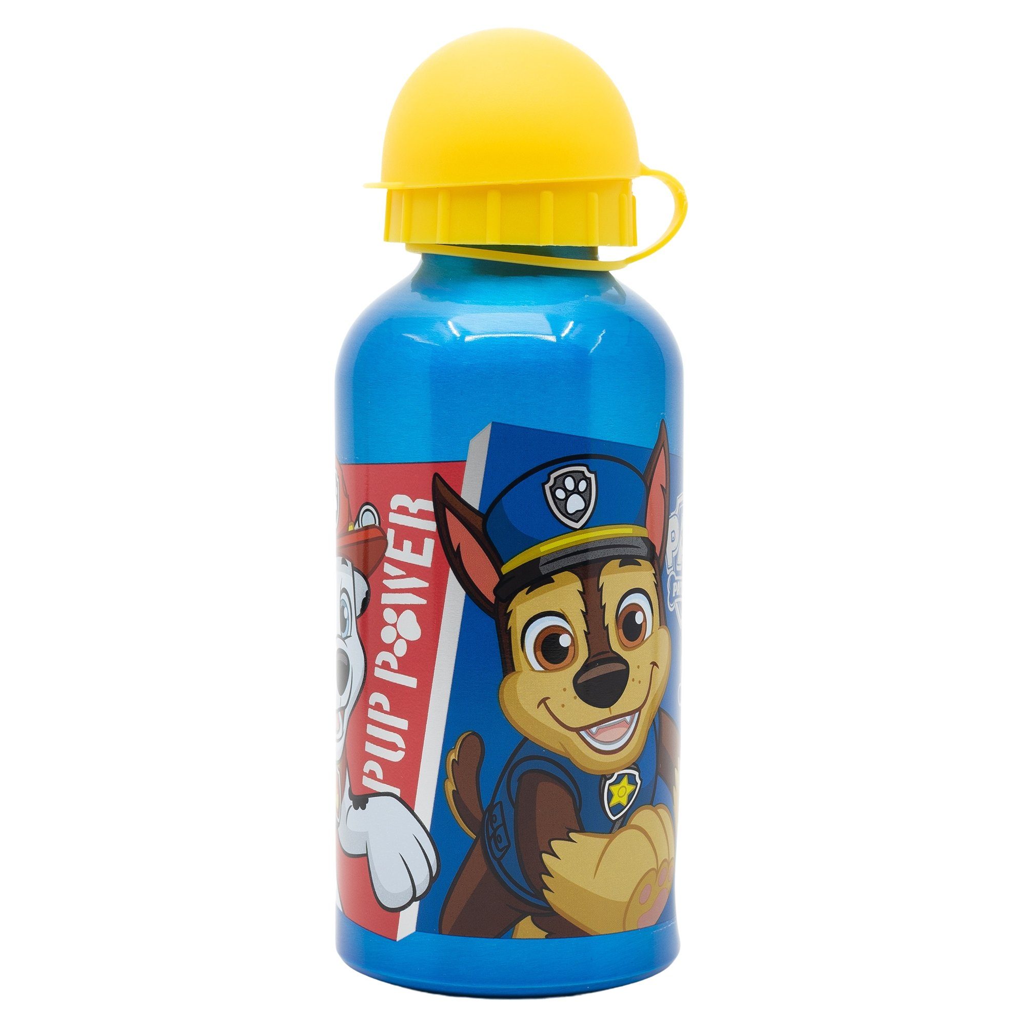 PAW PATROL Lunchbox Paw Patrol Chase Marshall Rubble 2 tlg Kinder Set, Kunststoff Aluminium, (2-tlg), Brotdose Alu-Trinkflasche 400 ml