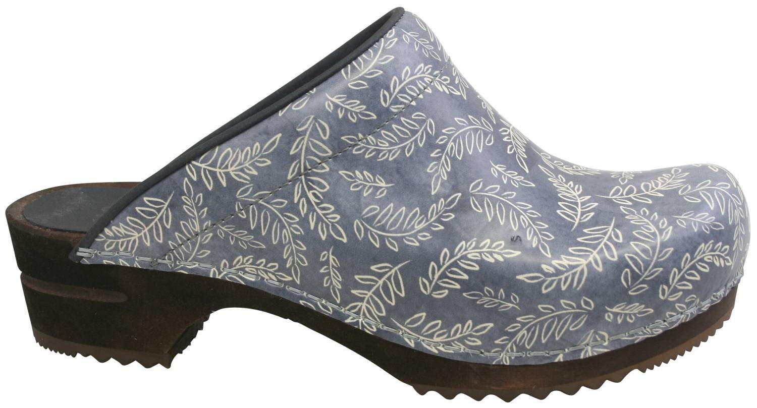 Sanita Wood Flok Clog