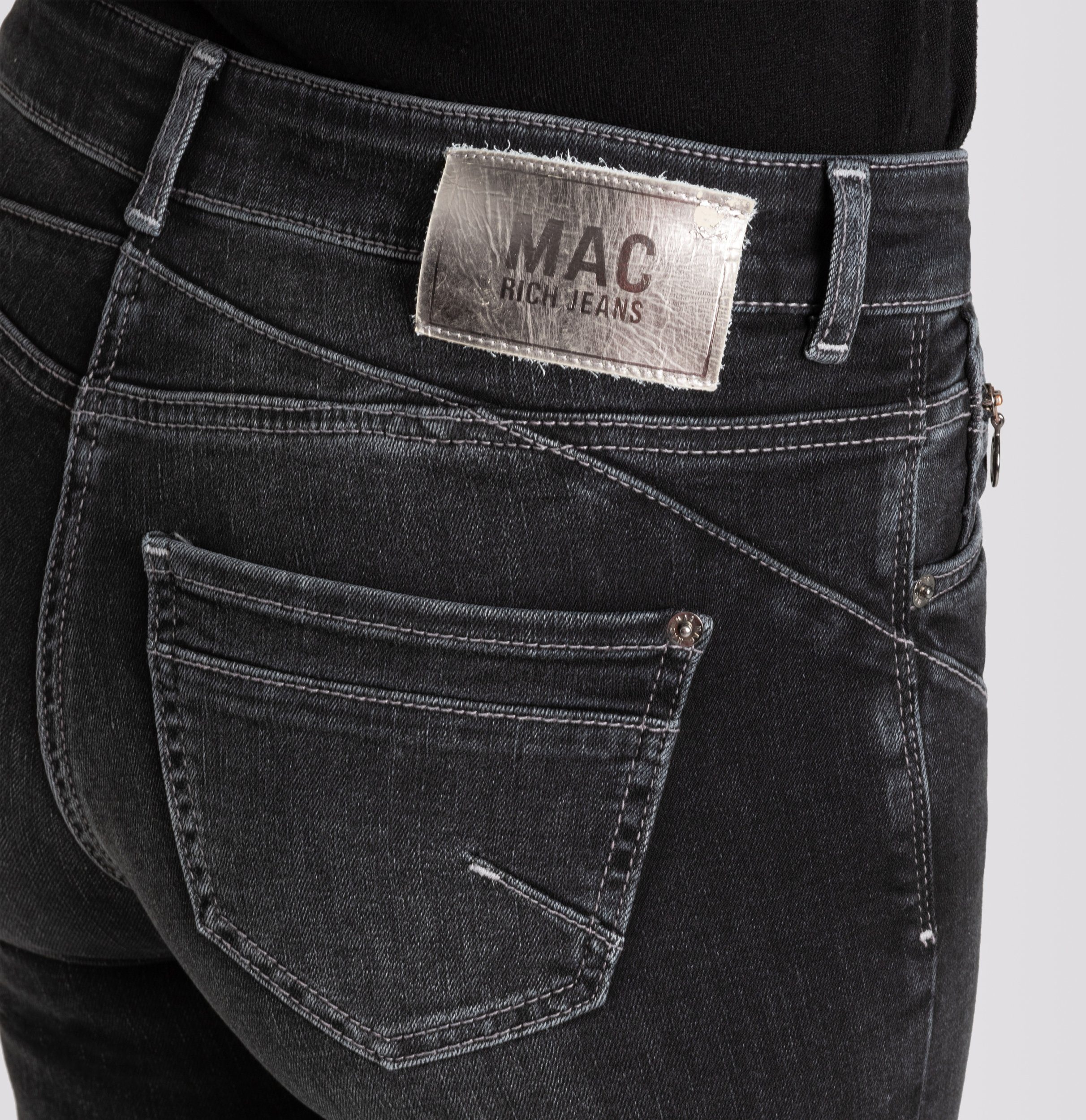 MAC RICH SLIM D962 5-Pocket-Jeans Grau