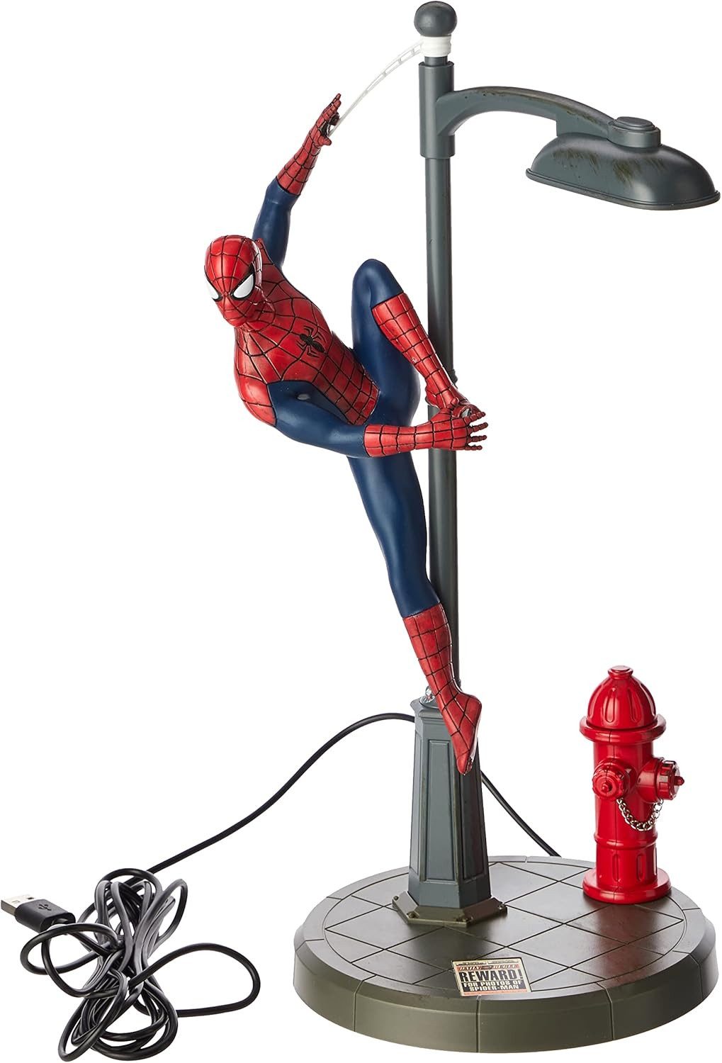 Paladone Dekolicht Spider-Man Tischlampe - Offiziell lizenziertes Disney-Tischlicht, LED fest integriert, weiß, Geschenkidee für Fans des Multiverse
