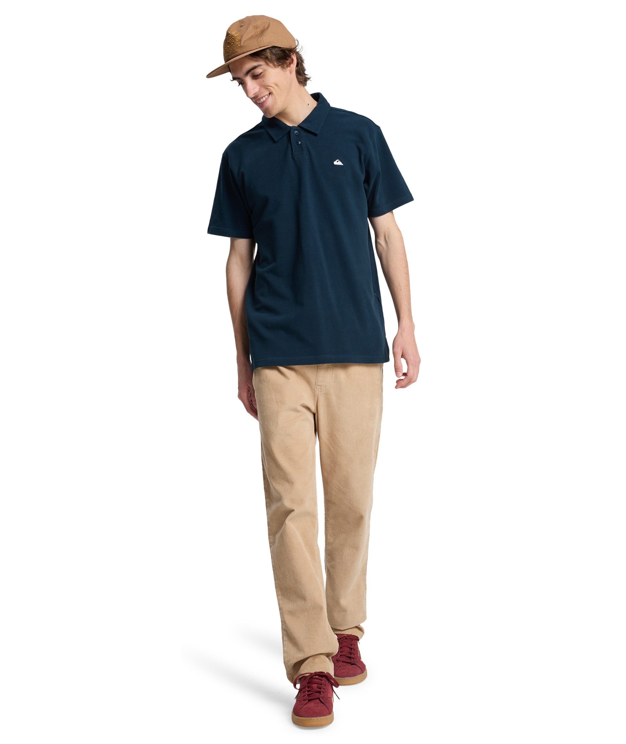 Quiksilver Poloshirt MW PIQUE POLO mit Polokragen, aus Baumwolle, Kurzarm, gerader Abschluss