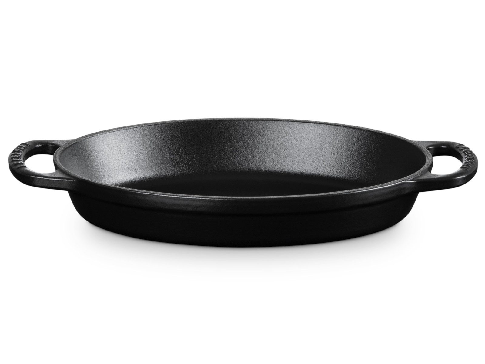 LE CREUSET Backform Backform Signature oval schwarz matt 24cm