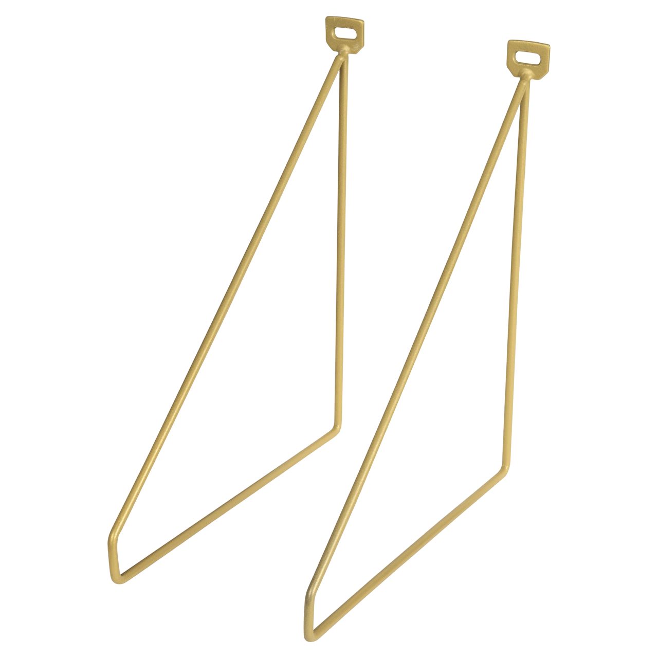 Duraline Wandregalhalter Regalwinkel 2er-Set - Slim, Regalhalter aus Metall, 15 kg Traglast