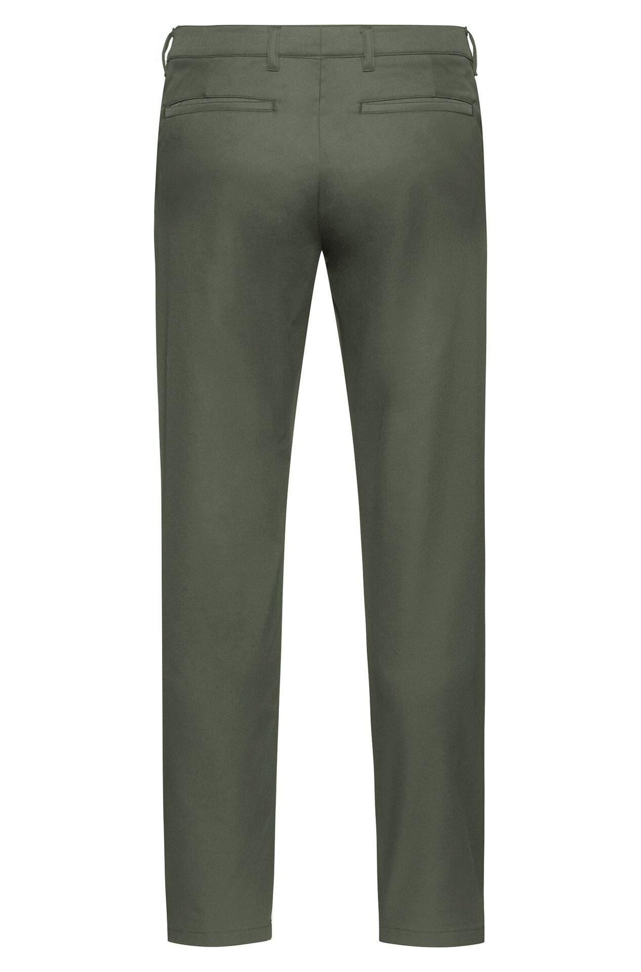 GREIFF Anzughose Greiff Corporate CASUAL Herren Chino-Hose Regular-Fit Olivgrün