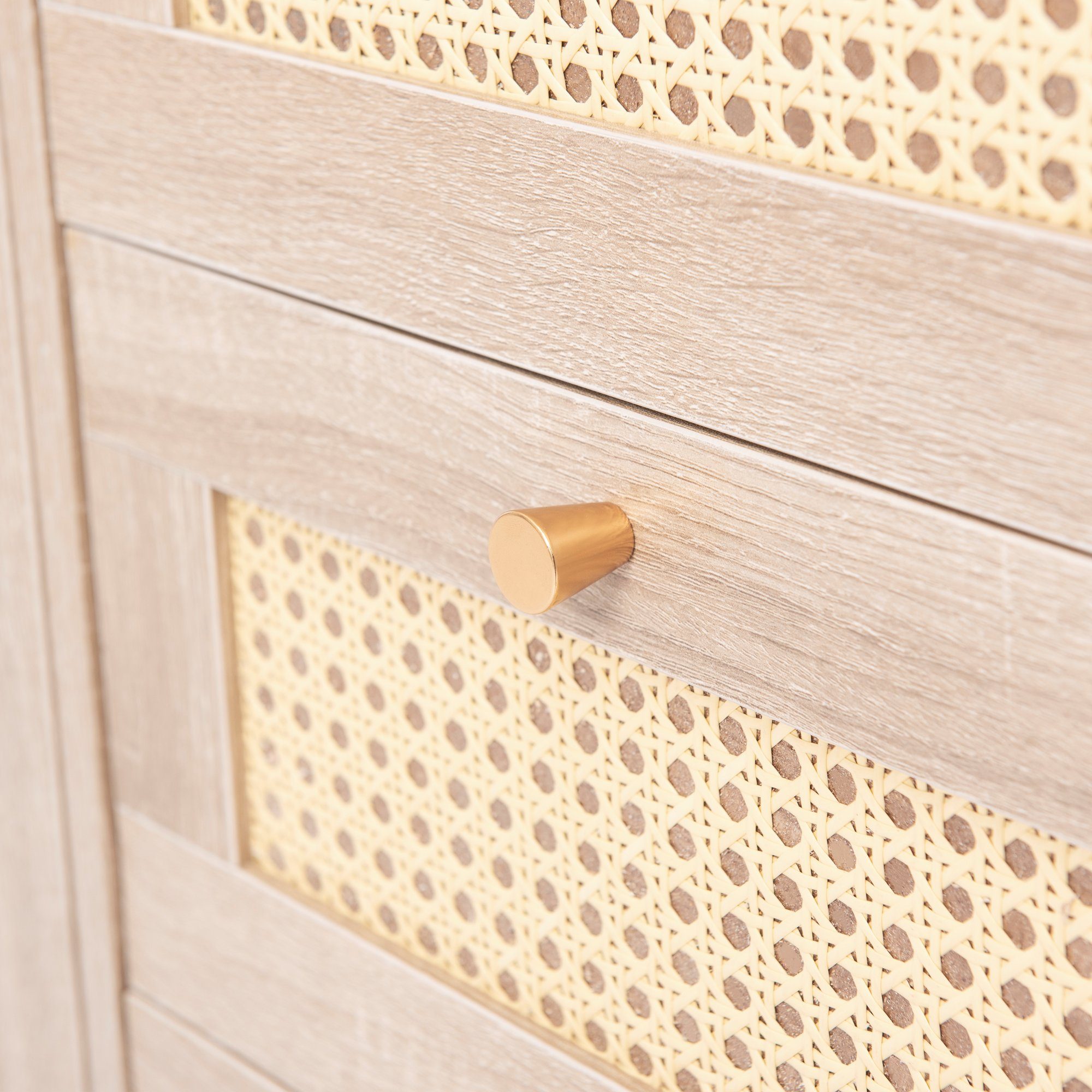 Kommode (Sideboard, 1 St), Schubladenschrank mit 3 Schubladen, 48.5 x 48.6 x 79.5 cm