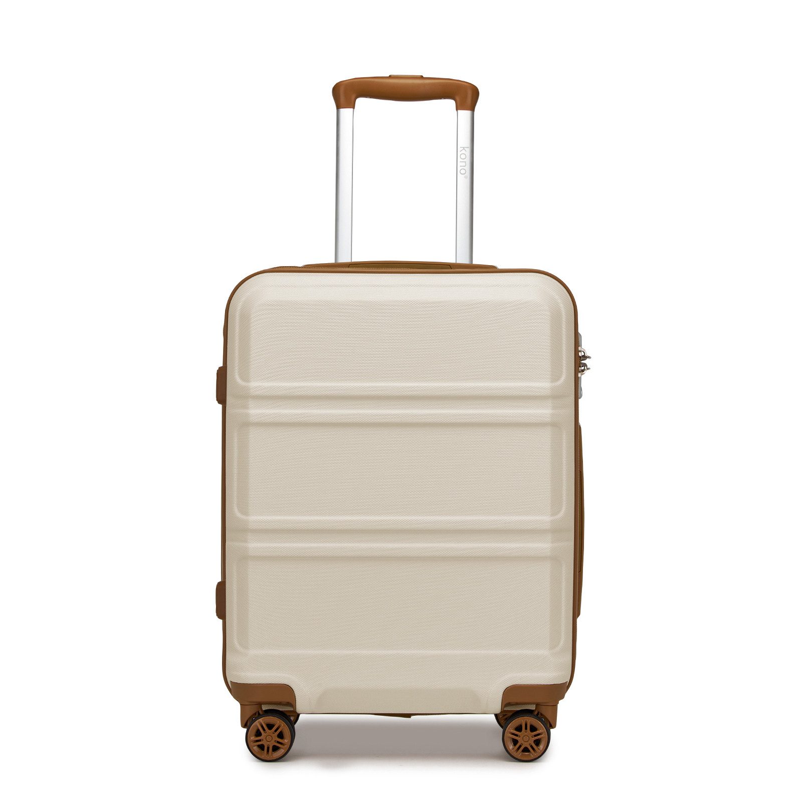 KONO Trolleyset Kombi-Set: Hartschalen-Koffer + Handgepäcktasche, (4 tlg)