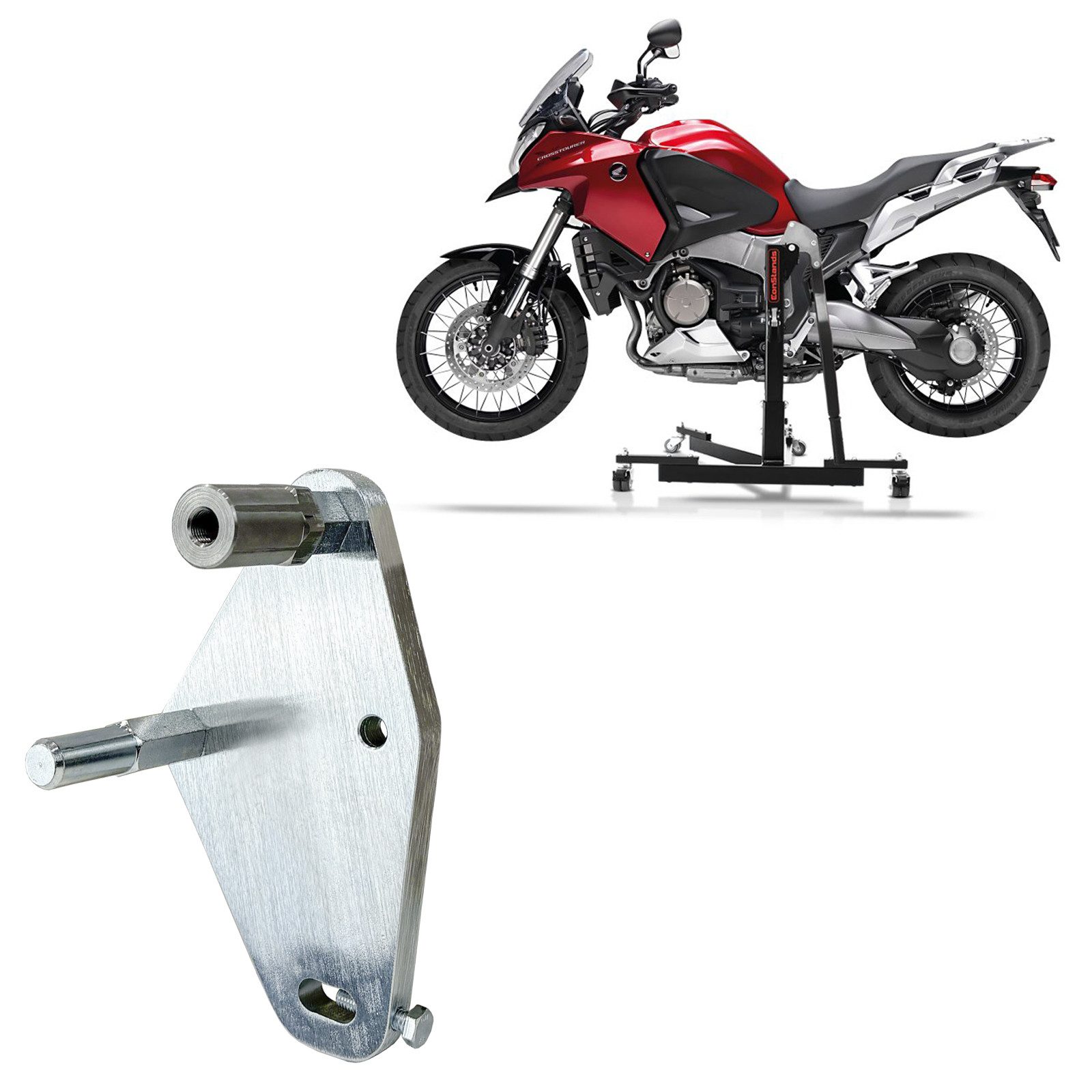 ConStands Motorradheber Adapterplatte für # Power Classic / Evo für Honda Crosstourer 12-20