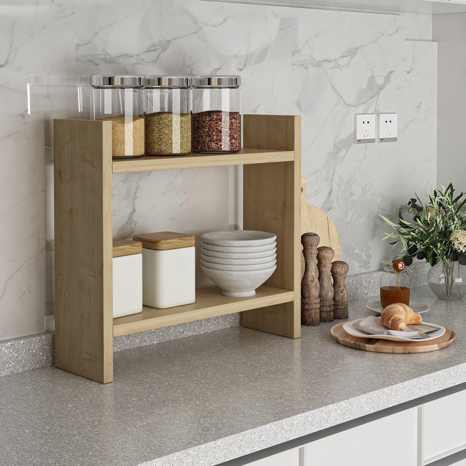 Skye Decor Wandregal 100% MELAMINE COATED PARTICLE BOARD, 10 cm x 30 cm x 34 cm T1119