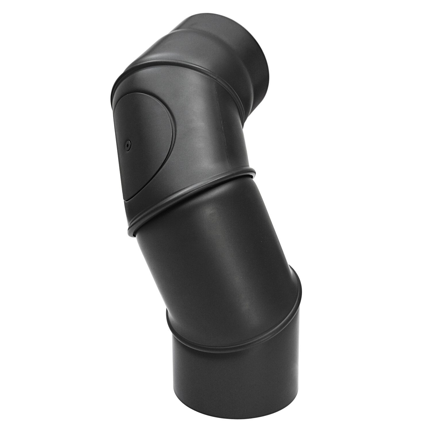 Raik Ofenrohr Raik Rauchrohrbogen Ofenrohr 130mm - Multibogen schwarz, Bogen