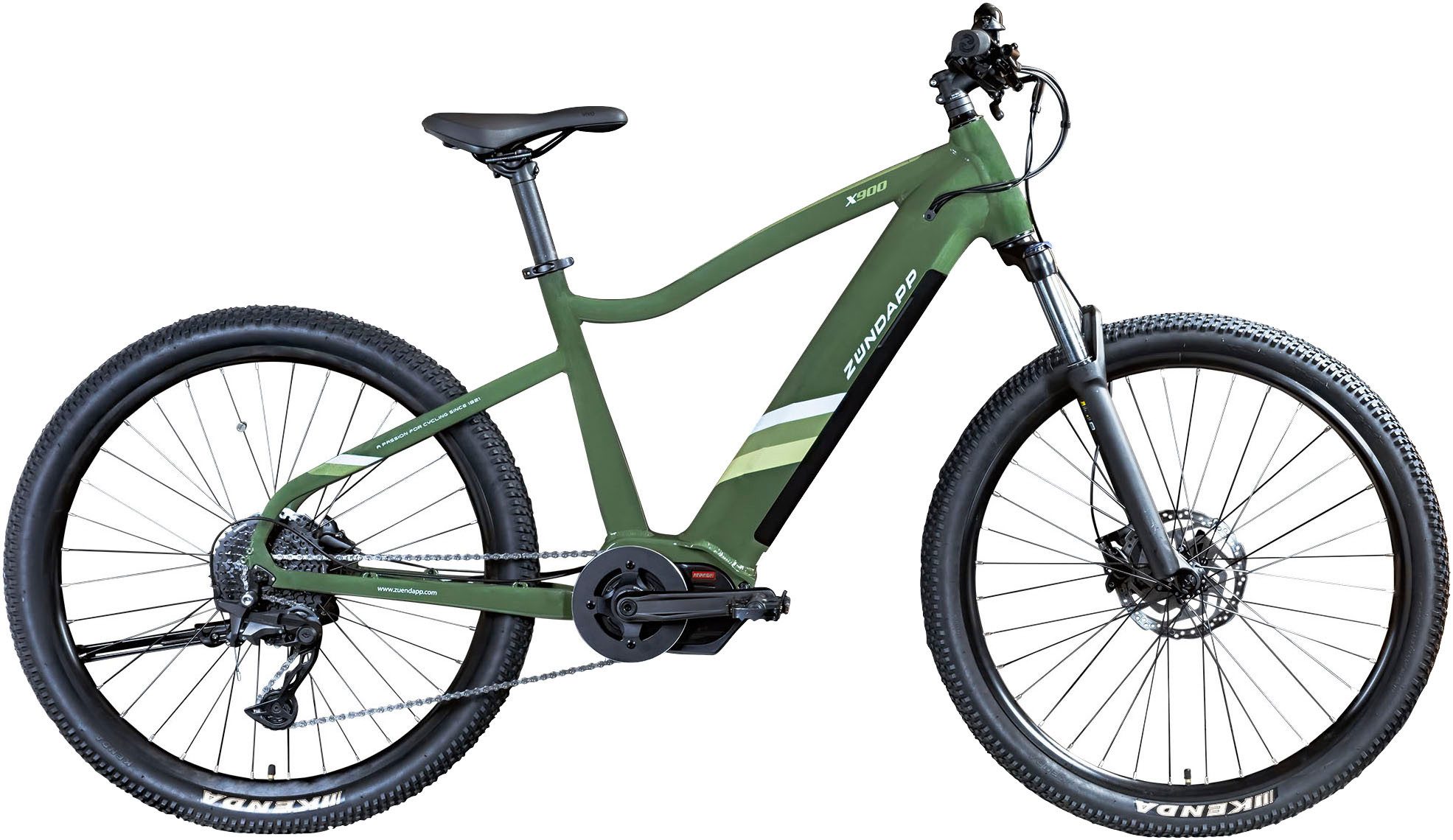 Zündapp E-Bike Mountainbike X900, 10 Gang Shimano Cues U6020 SGS Schaltwerk, Kettenschaltung, Mittelmotor, 733 Wh