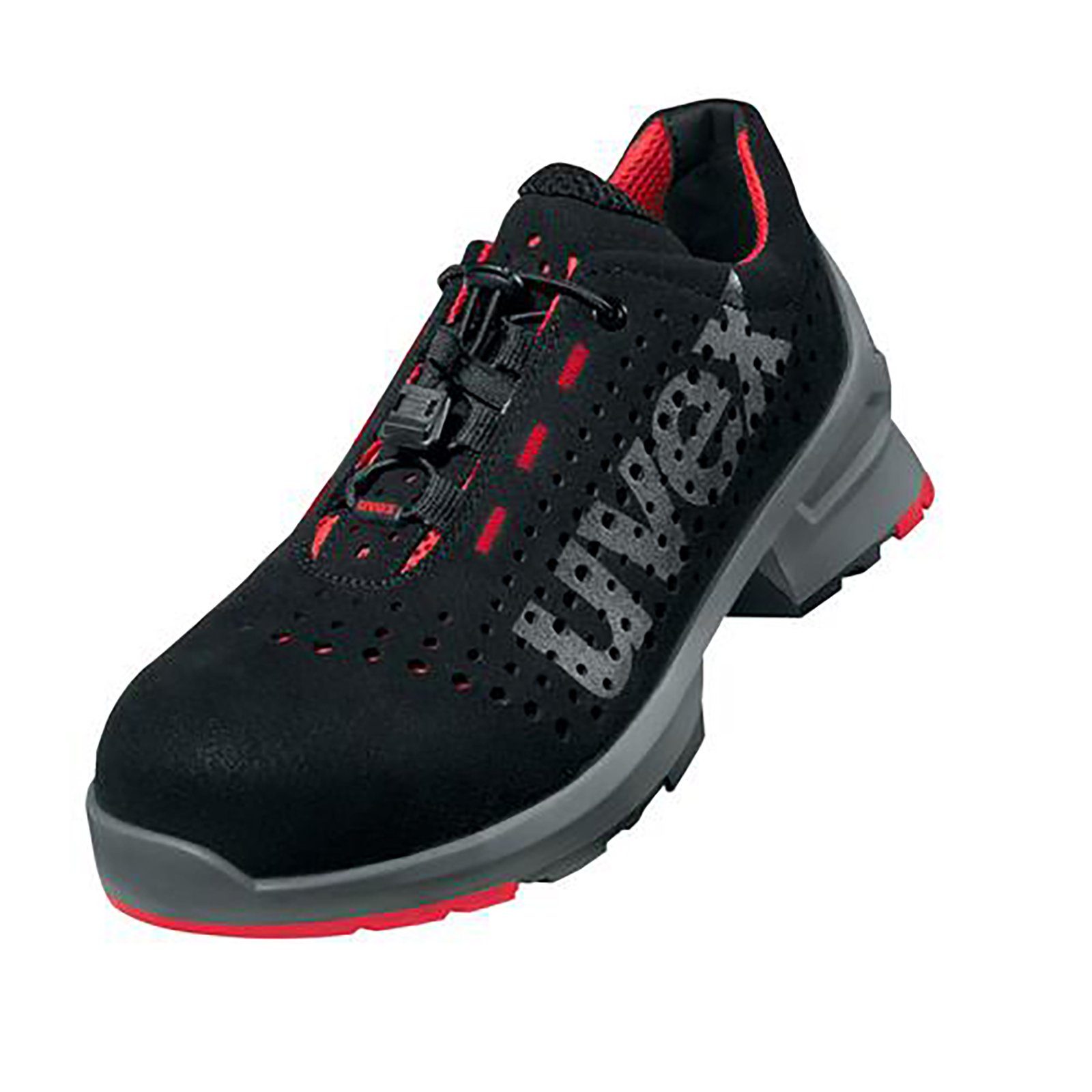 Uvex 1 S1 schwarz, rot Weite 12 Arbeitsschuh