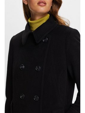 Esprit Collection Wollmantel Recycelt: Mantel aus Wollmix mit Kaschmir