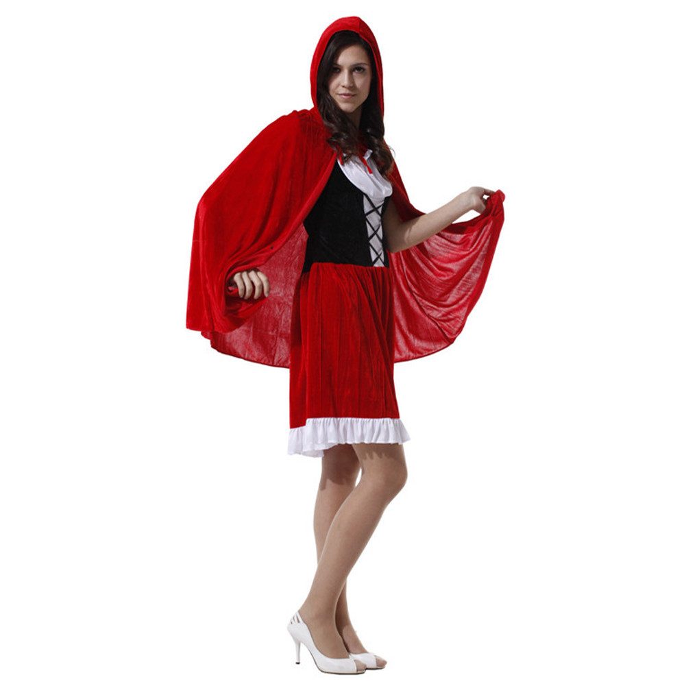MIESEPETER Kostüm Rotkäppchen Damen Kostüm MIESEPETER®, Kostüm-Set bestehend aus Kleid und Umhang