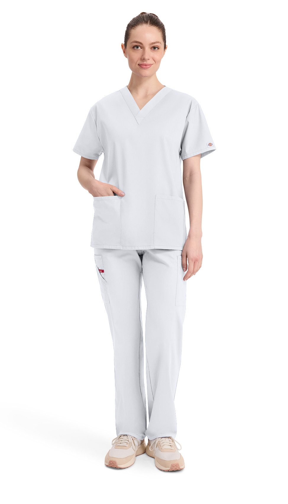 Dickies Funktionsbluse Unisex EDS Schlupfhemd V-Neck, Every Day Scrubs Kasack mit 2 aufgesetzten Taschen