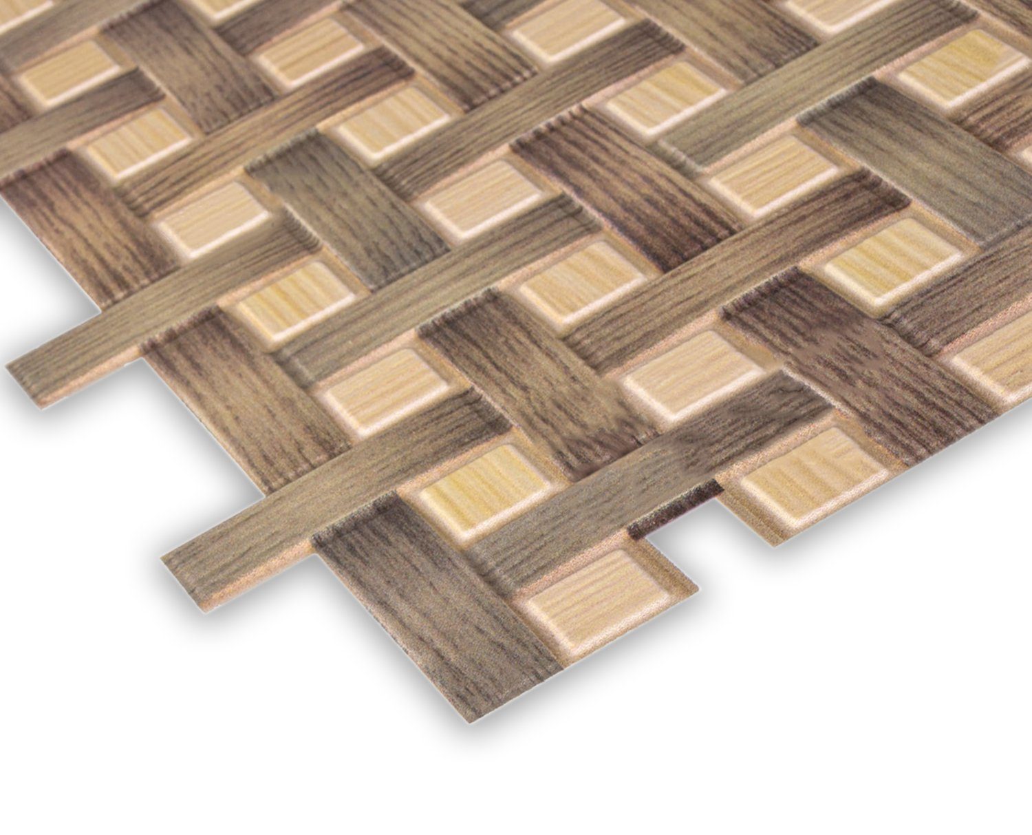 Regul Wanddekoobjekt 51972 (Dekorplatten aus PVC - Dekorative Wandpaneele mit 3D Look als Wandverkleidung - Holz Optik (1 Paneel) Holzoptik Wood 3D Wall Panels Deko)