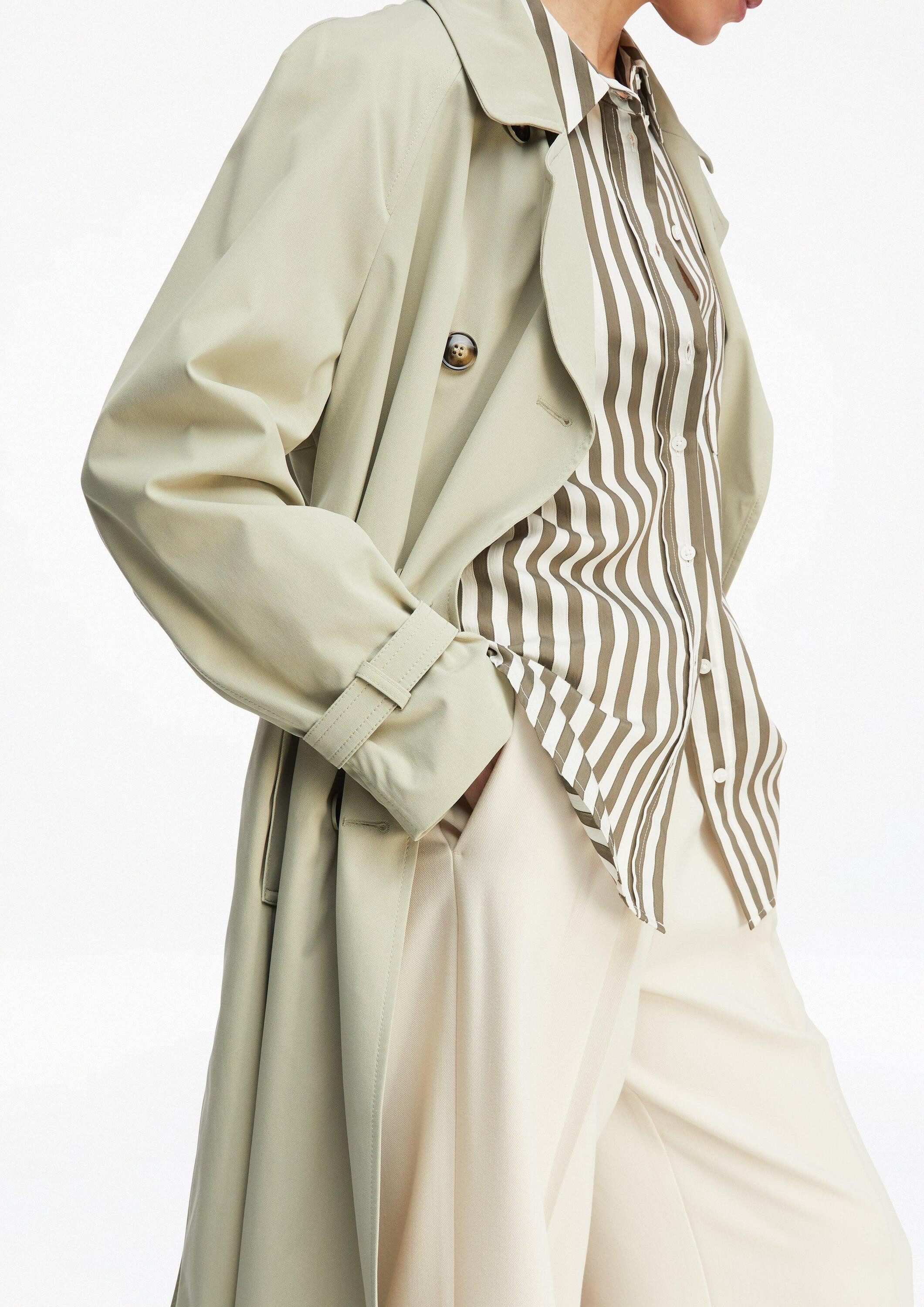 comma Trenchcoat Outdoor-Mantel Klassischer Trenchcoat mit Bindegürtel