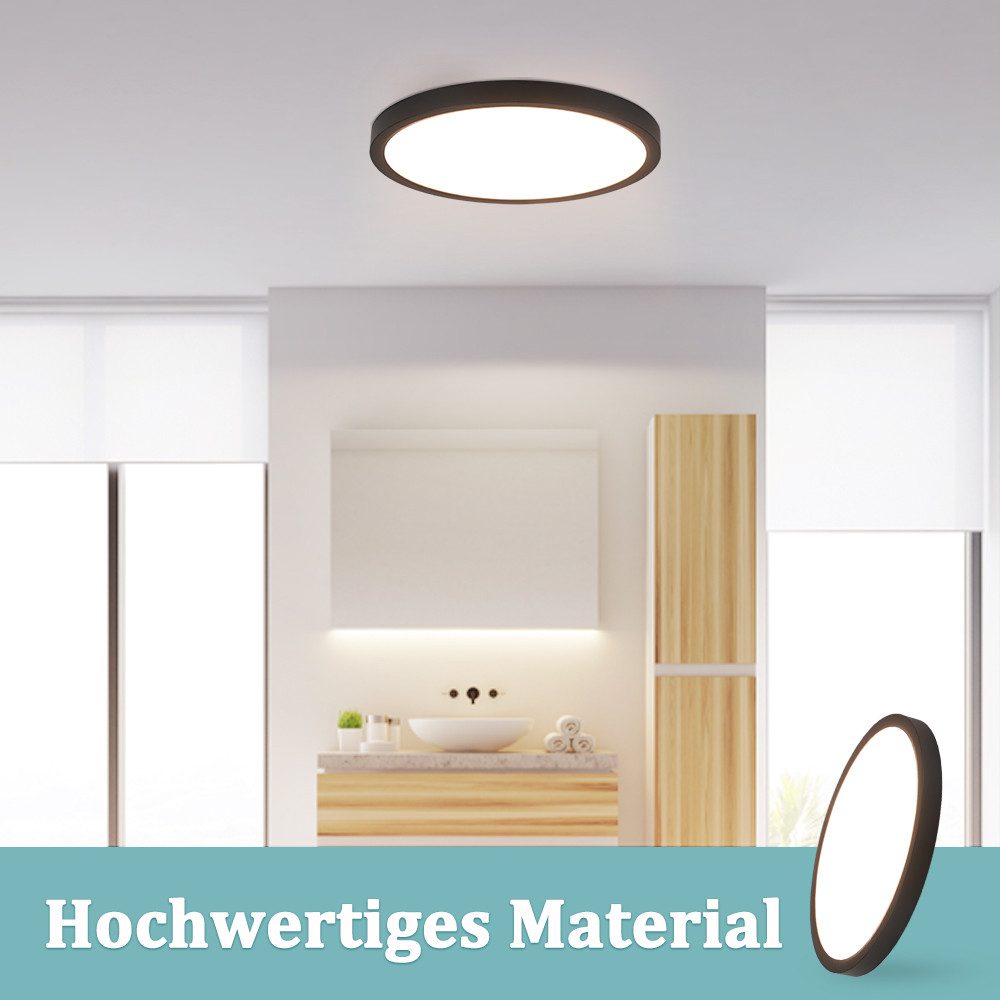 Nettlife LED Panel Badezimmer Flach Deckenleuchte günstig online kaufen