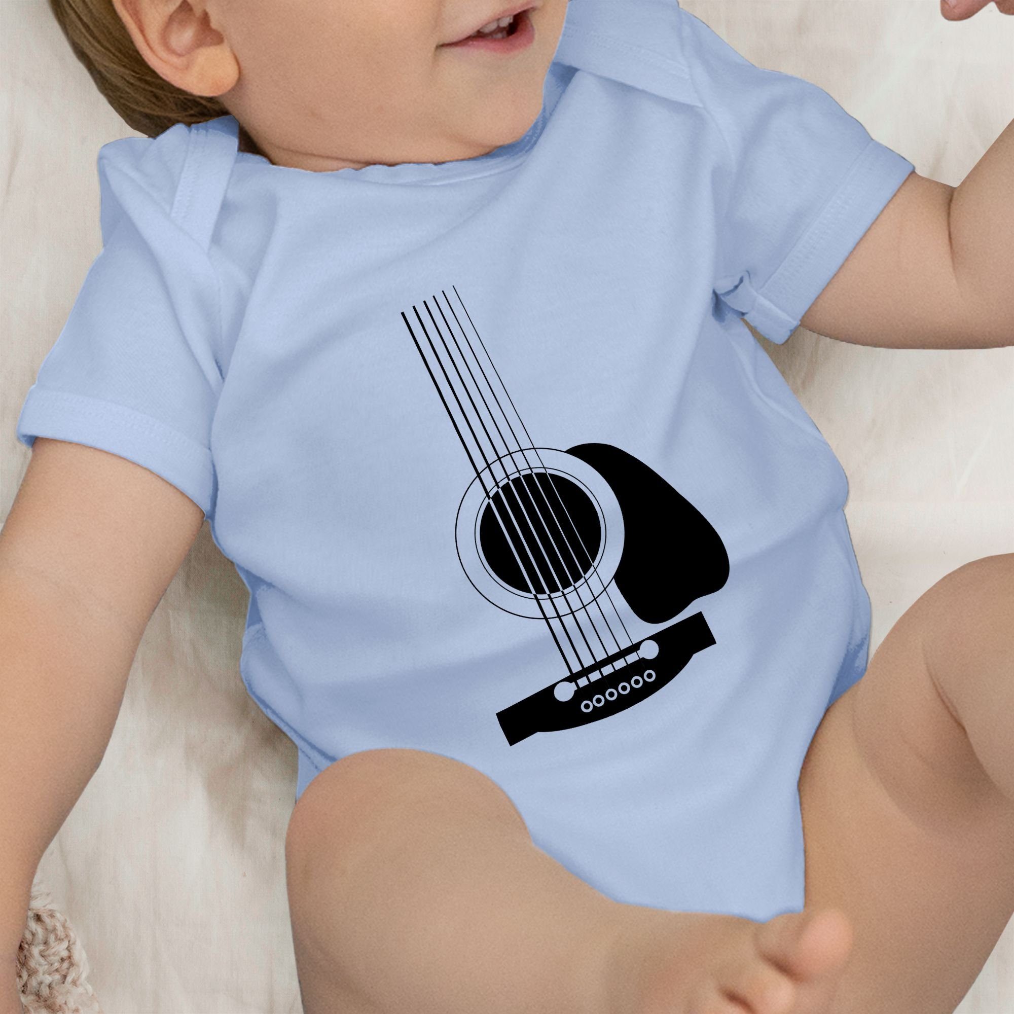 Shirtracer Shirtbody Gitarren Body Baby Junge Babyblau Strampler 2 & Mädchen