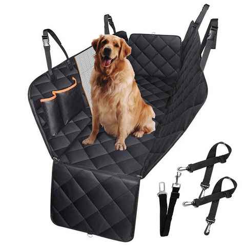 CALIYO Tierdecke Autoschondecke Hund Rücksitz mit Seitenschutz, Kratzfest Autodecke Hundematte Auto, Hunde Autositz 147x137cm