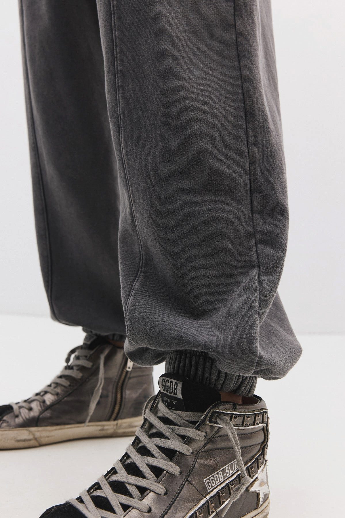 No Matter What Sweatponcho Baumwoll-Sweatpants mit Ballonmuster