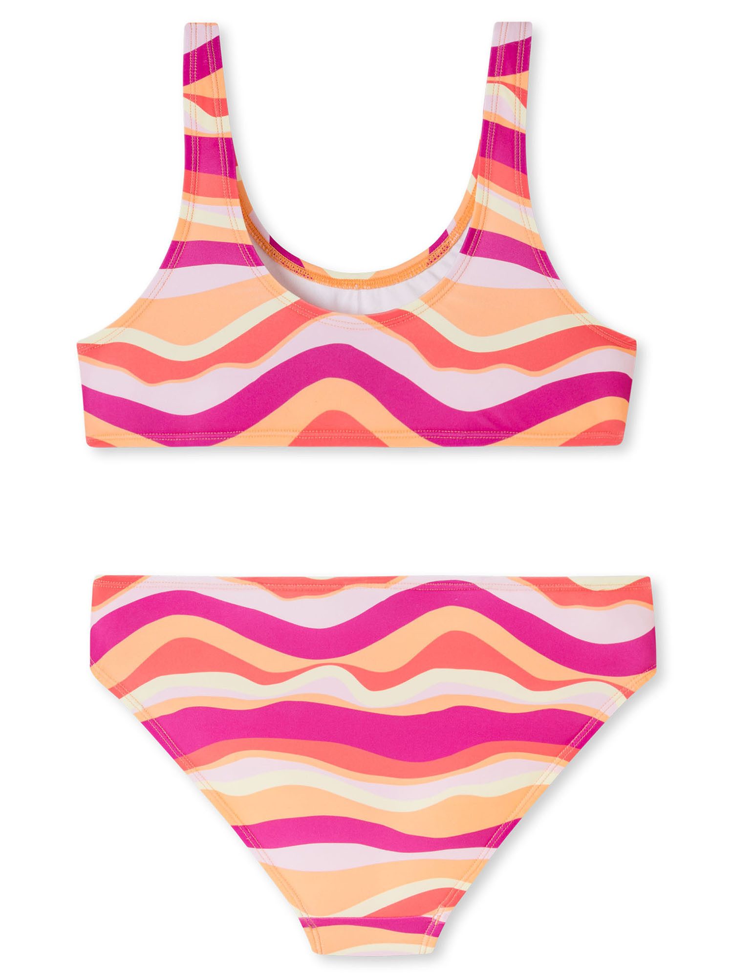 Schiesser Bustier-Bikini Aqua Teens (2-St) Sport‑Bikini, Bandeau‑Bikini, Strand-Bustier