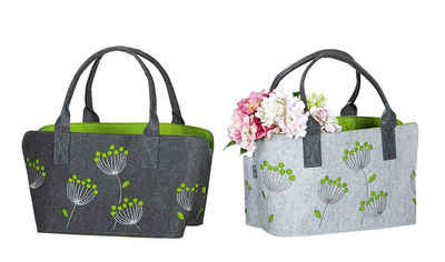 GILDE Umhängetasche Filz Tasche Dillblüte VE 2 so (BxHxL) 41 cm x 26, Set von 2 Stück des gleichen Artikel