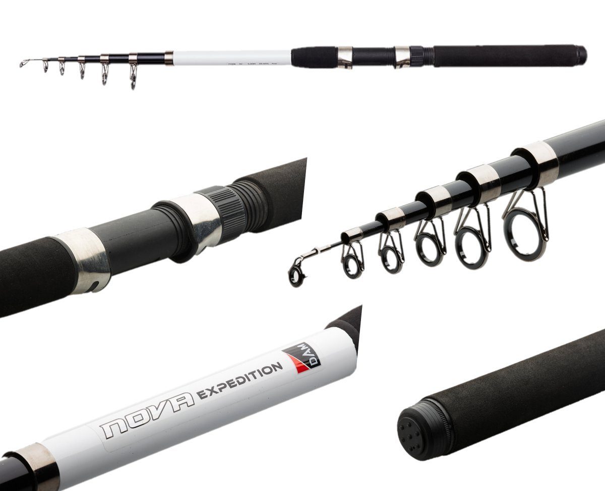 DAM Fishing Reiserute Nova Expedition 6'0'' 1,8M bis 3,0M Teleskopruten Angelrute Reiserute