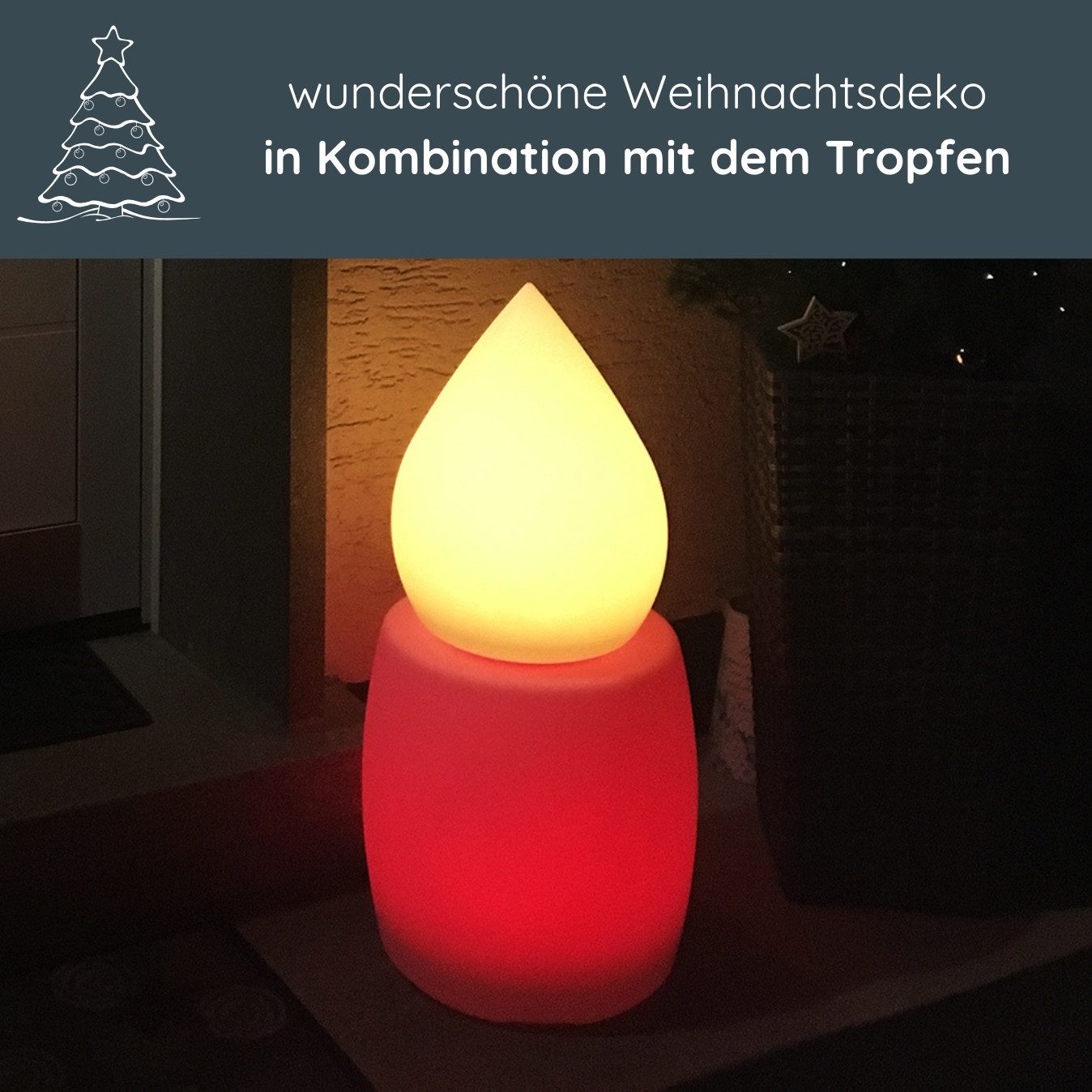 MeLiTec LED Solarleuchte Solar Gartenleuchte LK08-4 Modell Trommel, nein, 6h Leuchtdauer – Bild 5 von 5