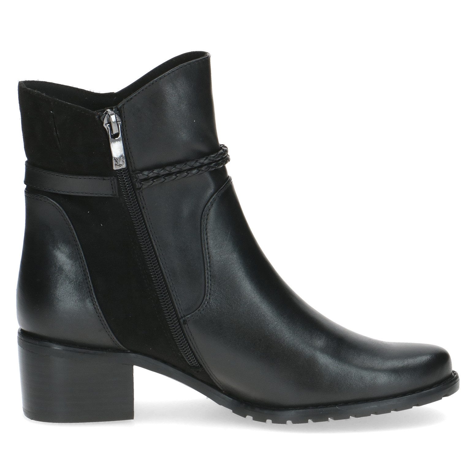 Caprice Stiefelette, Blockabsatz, Businessschuh mit geflochtenem günstig online kaufen