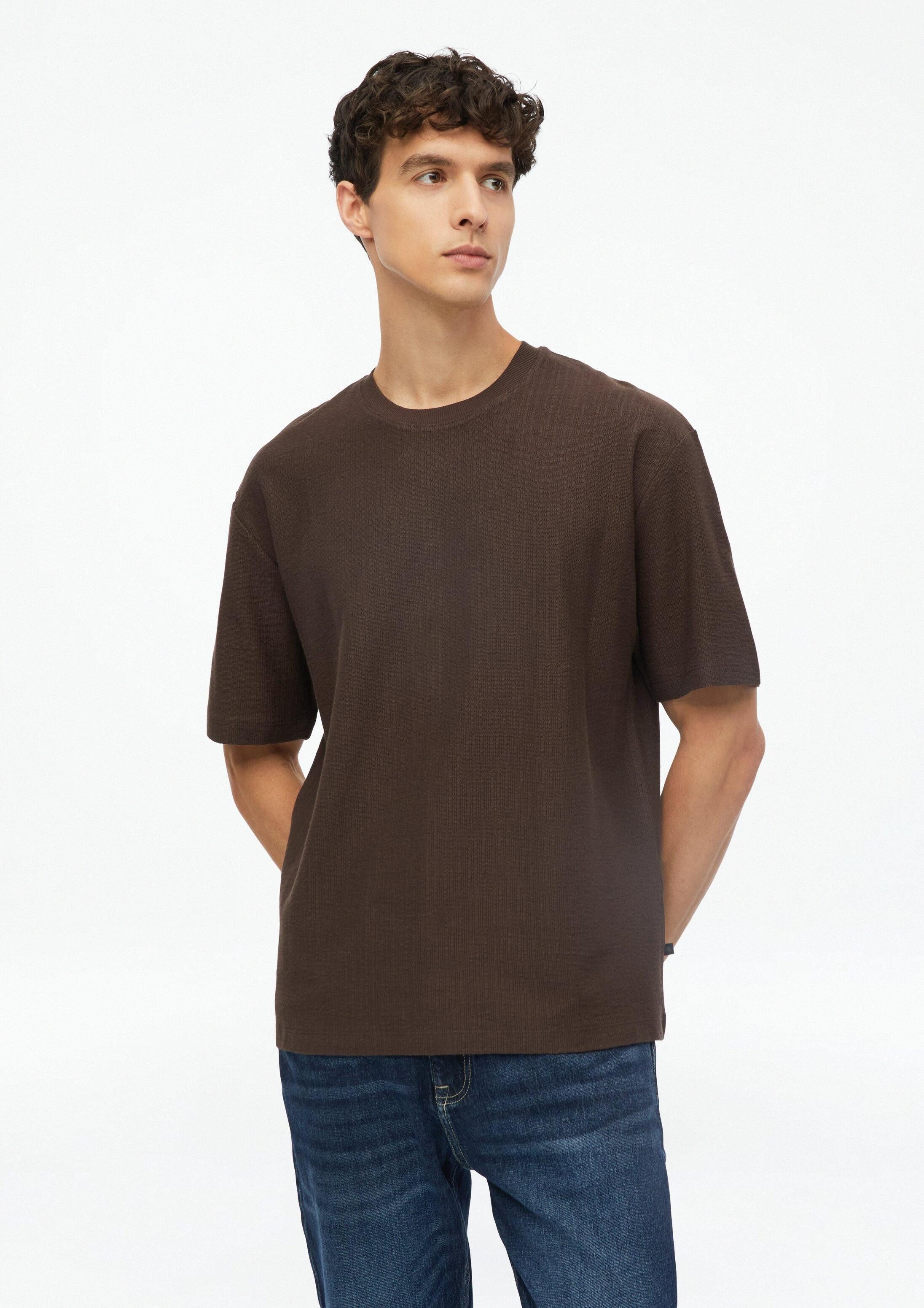 s.Oliver Kurzarmshirt T-Shirt T-Shirt mit Ripp-Struktur im Modern Fit