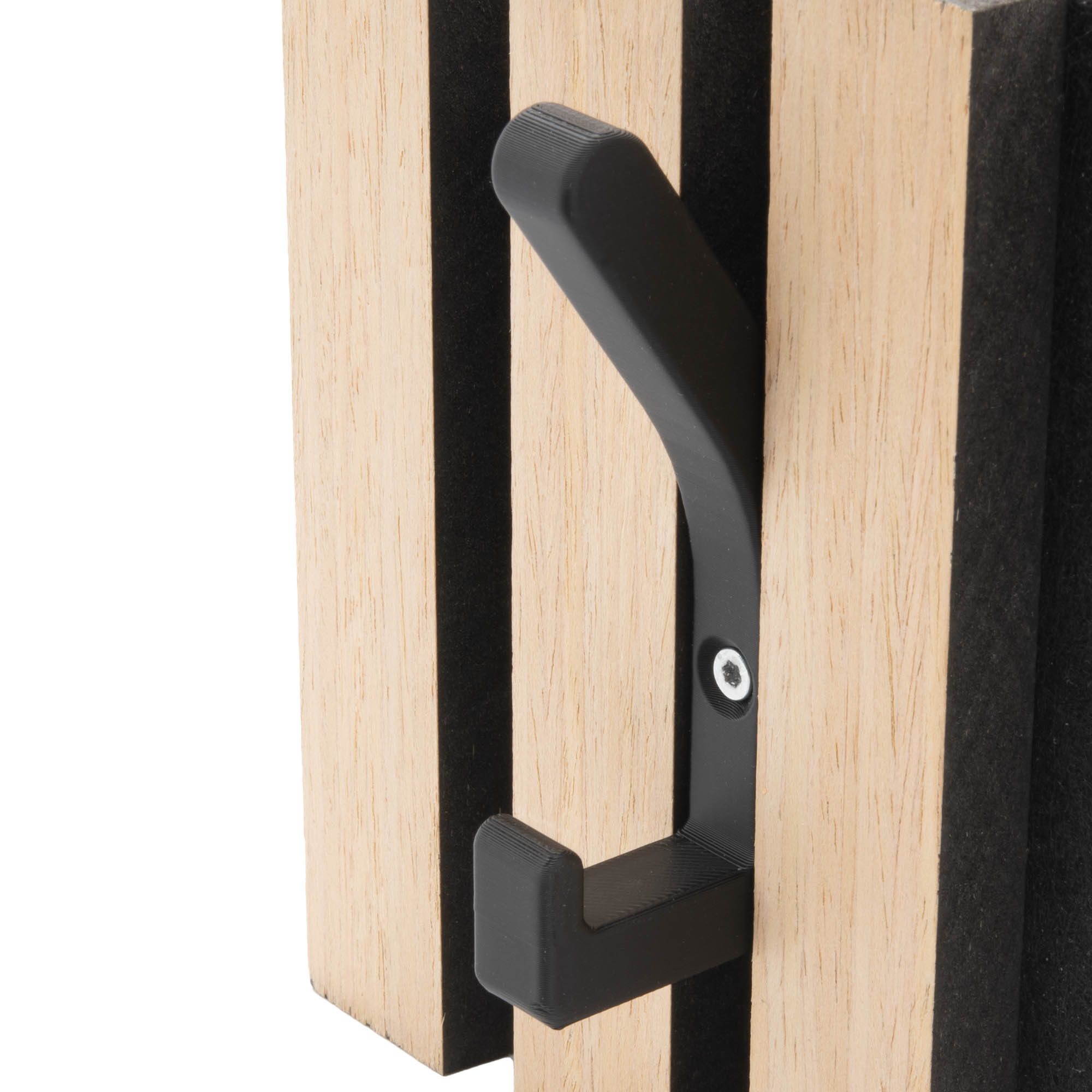 TSB Werk Kleiderhaken Garderobenhaken Akustikpaneele Kleiderhaken, (1-St), Akustik, Paneele, Akustikpanele, Haken, Schwarz