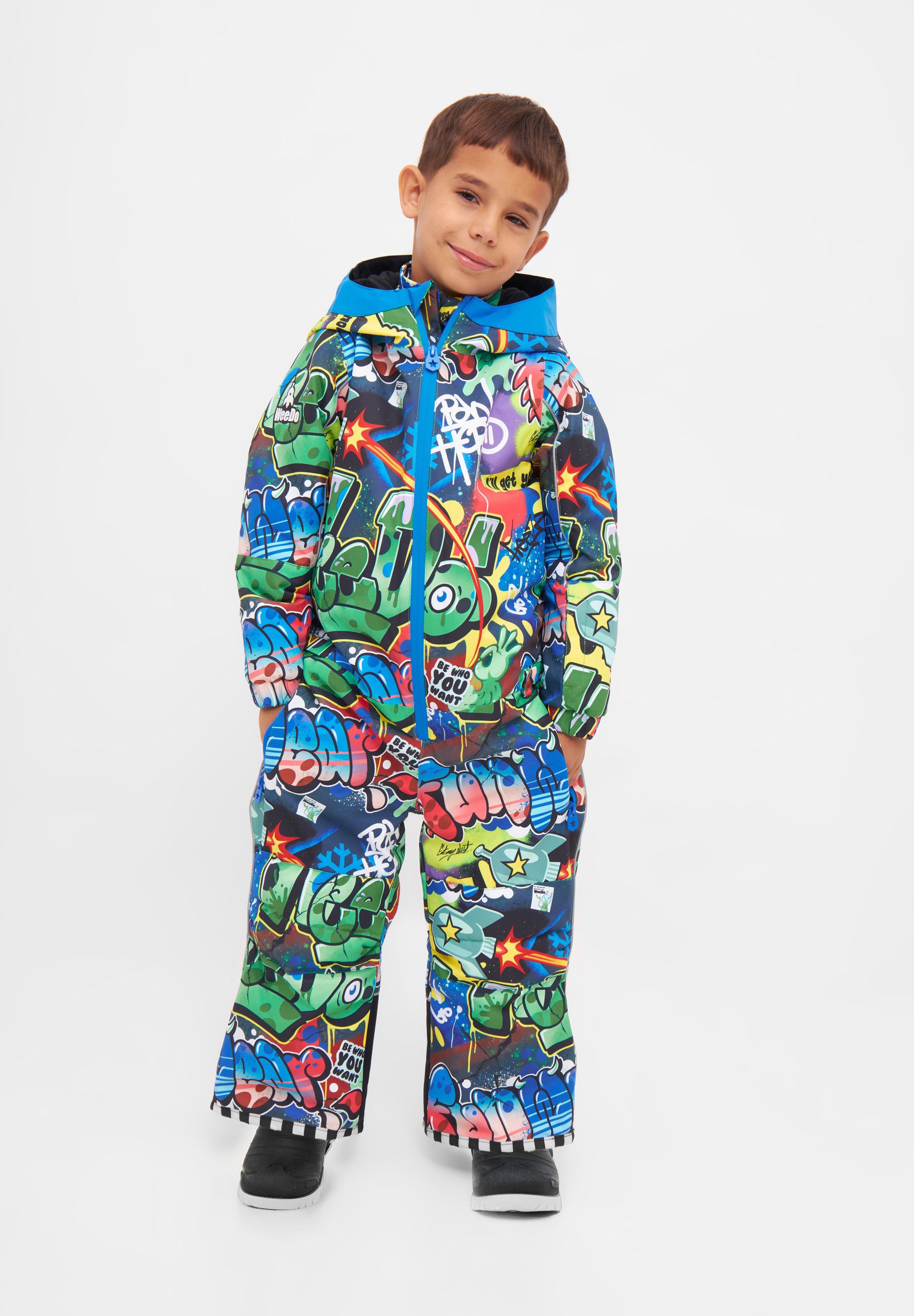 WeeDo Schneeoverall COSMO SPRAYPRINT Mitwachsender Schneeanzug