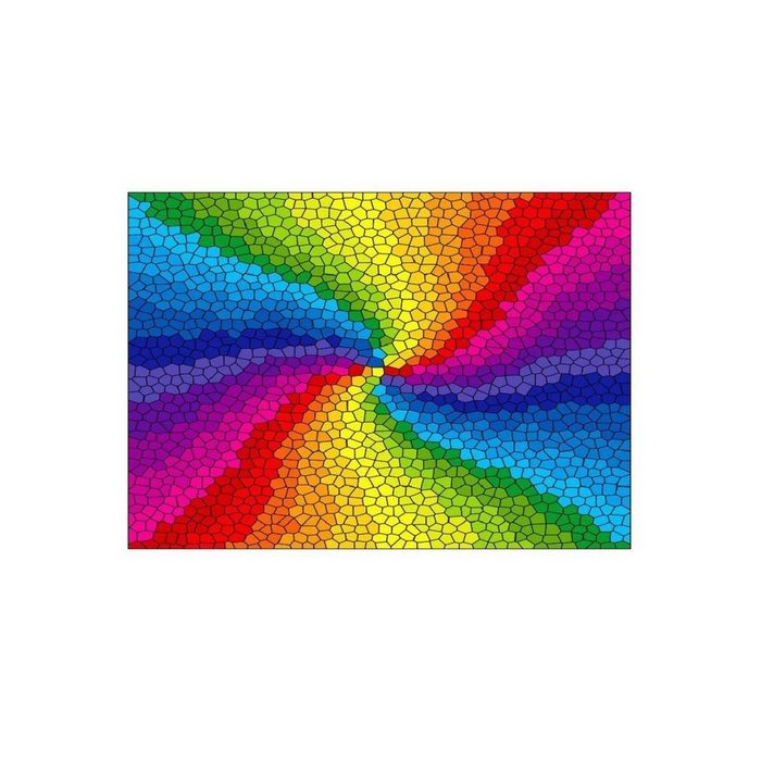 ENJOY Puzzle Puzzle ENJOY-1970 - Stained Glass Rainbow Burst Puzzle 1000 Teile Puzzleteile