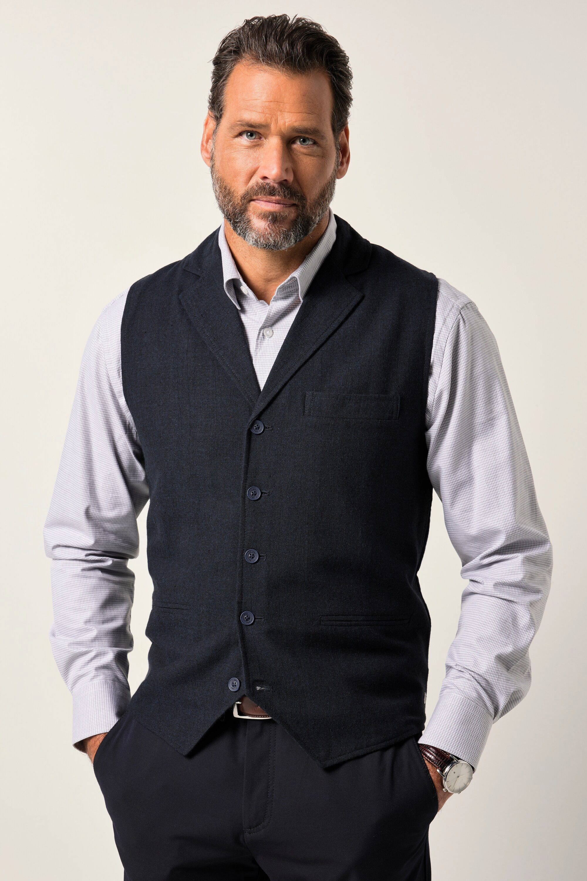 JP1880 Steppweste JP1880 Tweed-Weste FLEXNAMIC® Woll-Qualität günstig online kaufen