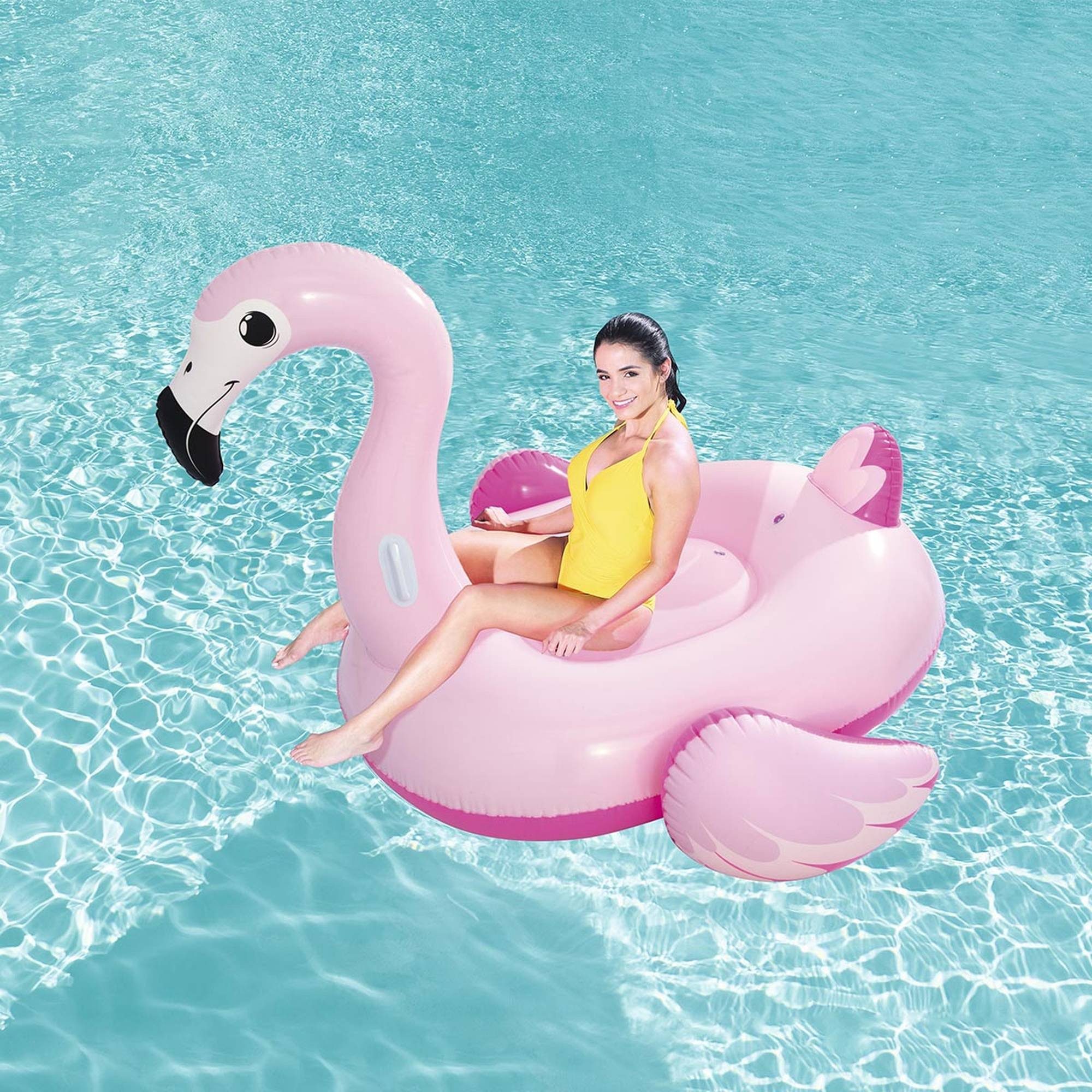Bestway Badespielzeug BESTWAY Flamingo 191x178 riesen zum Schwimmtier cm