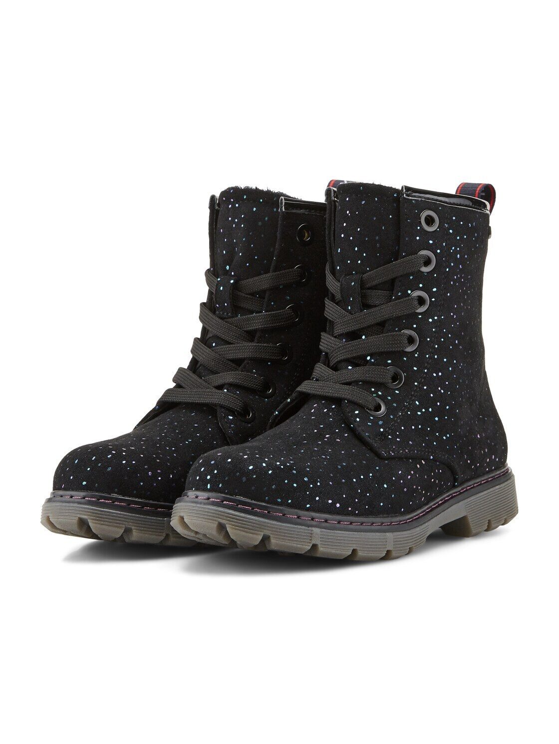 TOM TAILOR Damen Stiefelette – Mit Warmem Futter, Schnürung & Reißverschluss, Wasserabweisend