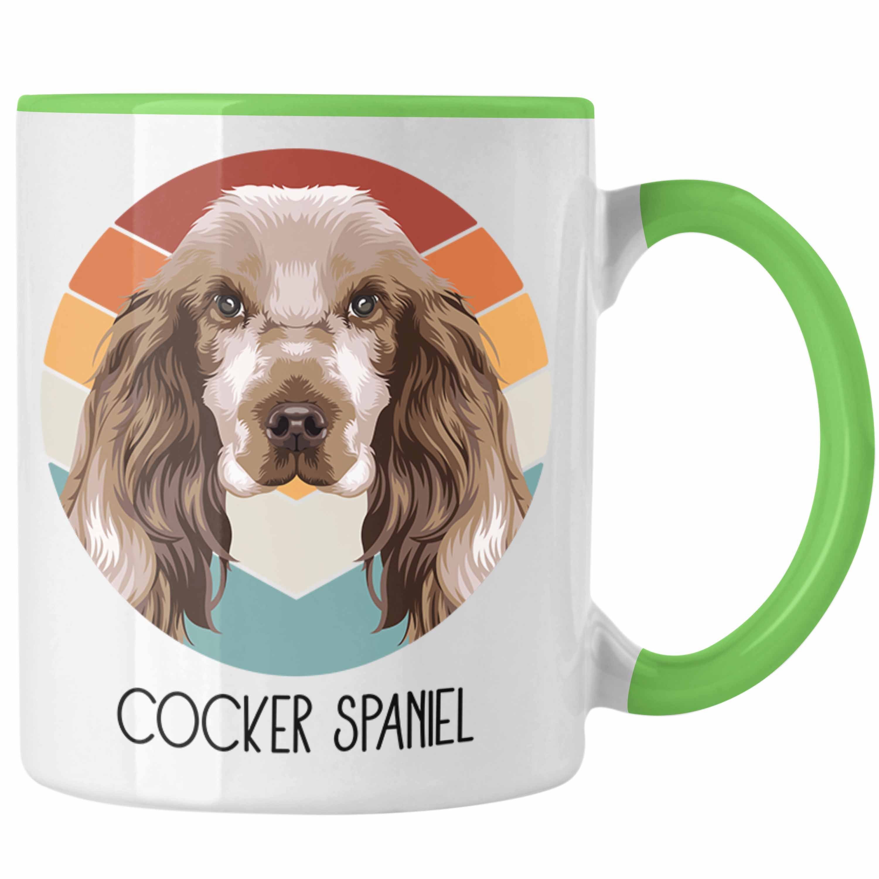 Tasse Trendation Geschenk Lustiger Tasse Besitzer Geschenkidee Co Spruch Cocker Grün Spaniel