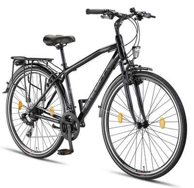 Licorne Bike Trekkingrad »Licorne Bike Life M-V-ATB Premium Trekking Bike in 28 Zoll - Fahrrad für Herren, Jungen, Damen und Herren - Shimano 21 Gang-Schaltung - Herren Citybike - Männerfahrrad.«